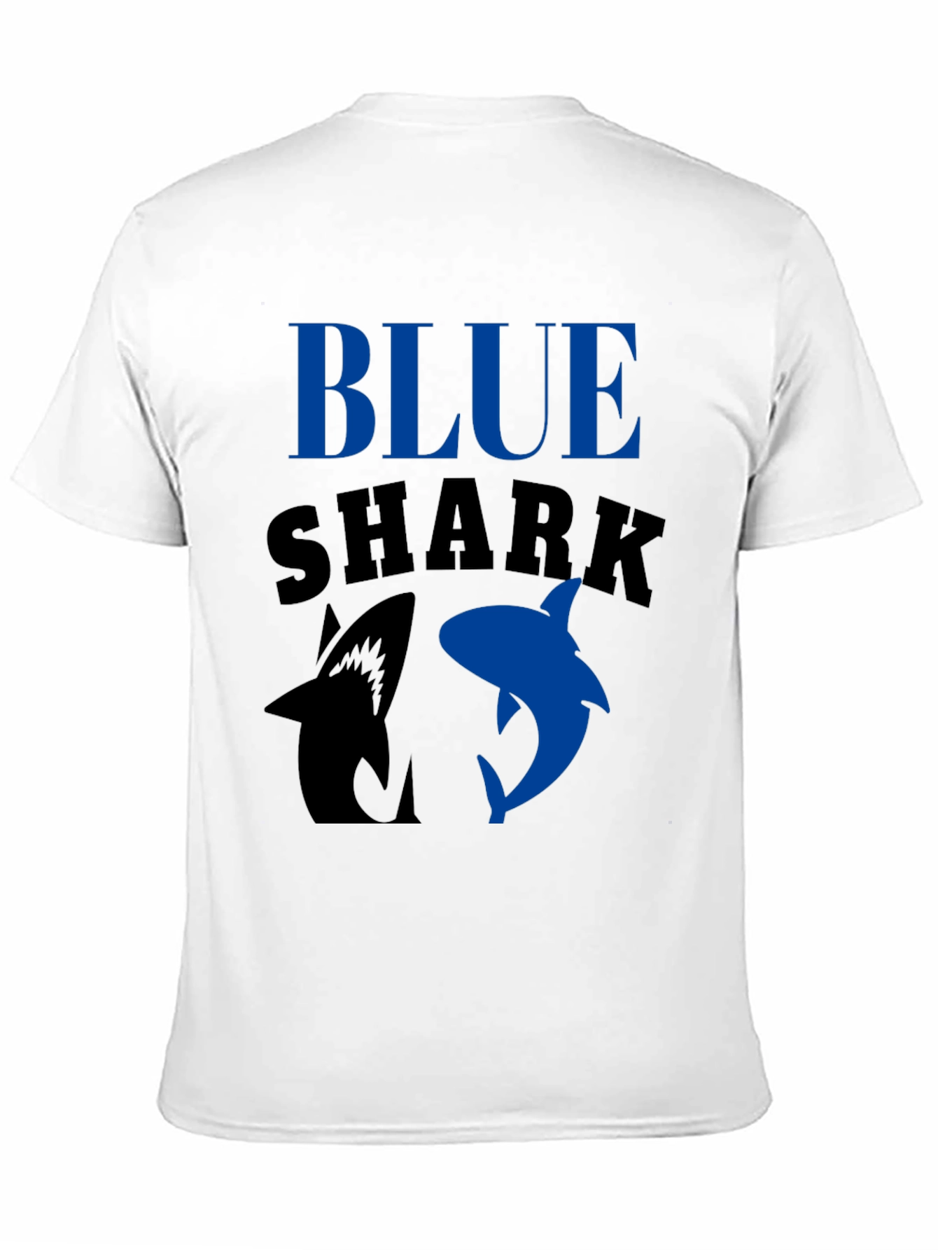 Blue Shark Graphic T-Shirt - Black