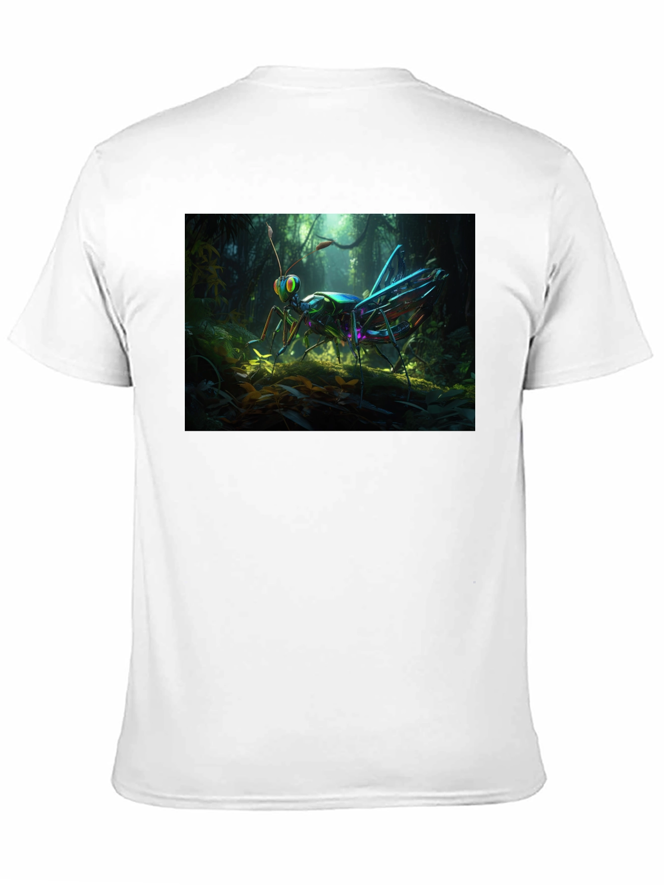 Grasshopper Graphic Tee - Vivid Insect Design