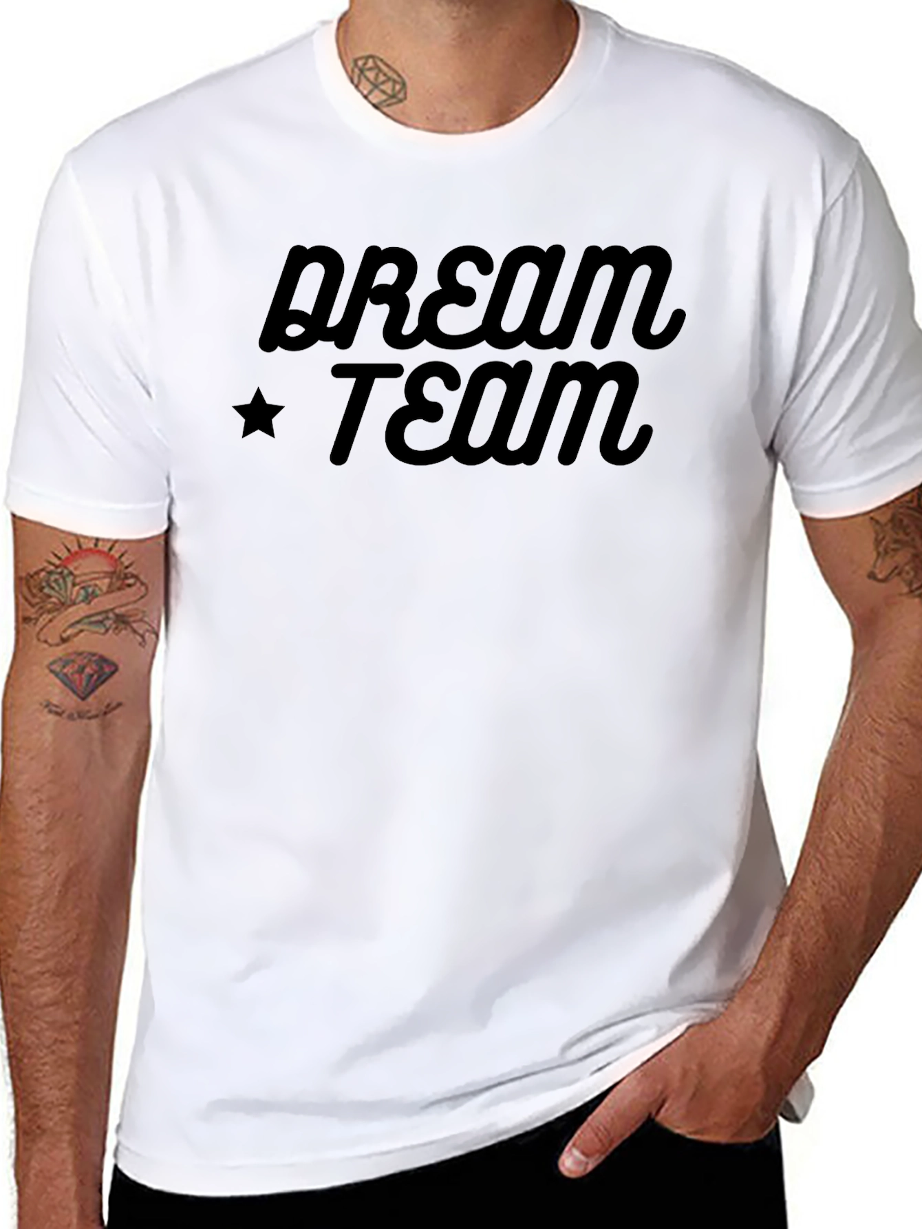 Dream Team Graphic T-Shirt - Menswear Crew Neck Tee