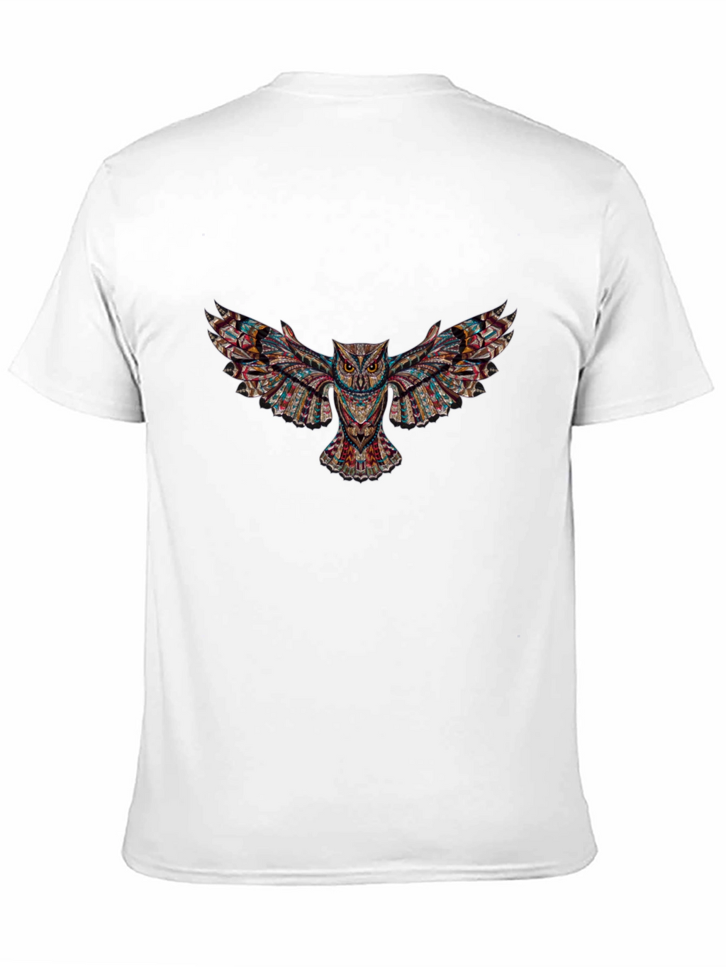 Black T-Shirt with Owl Graphic Design