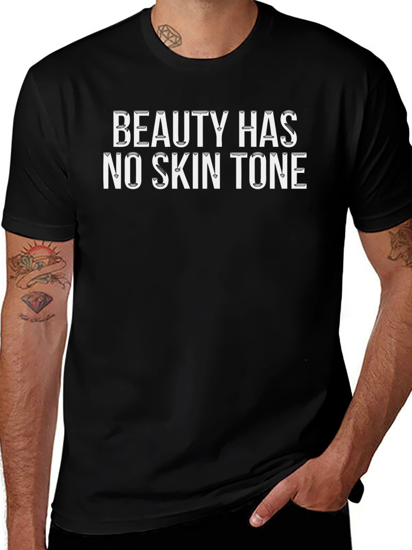 Beauty Has No Skin Tone Graphic T-Shirt - Unisex