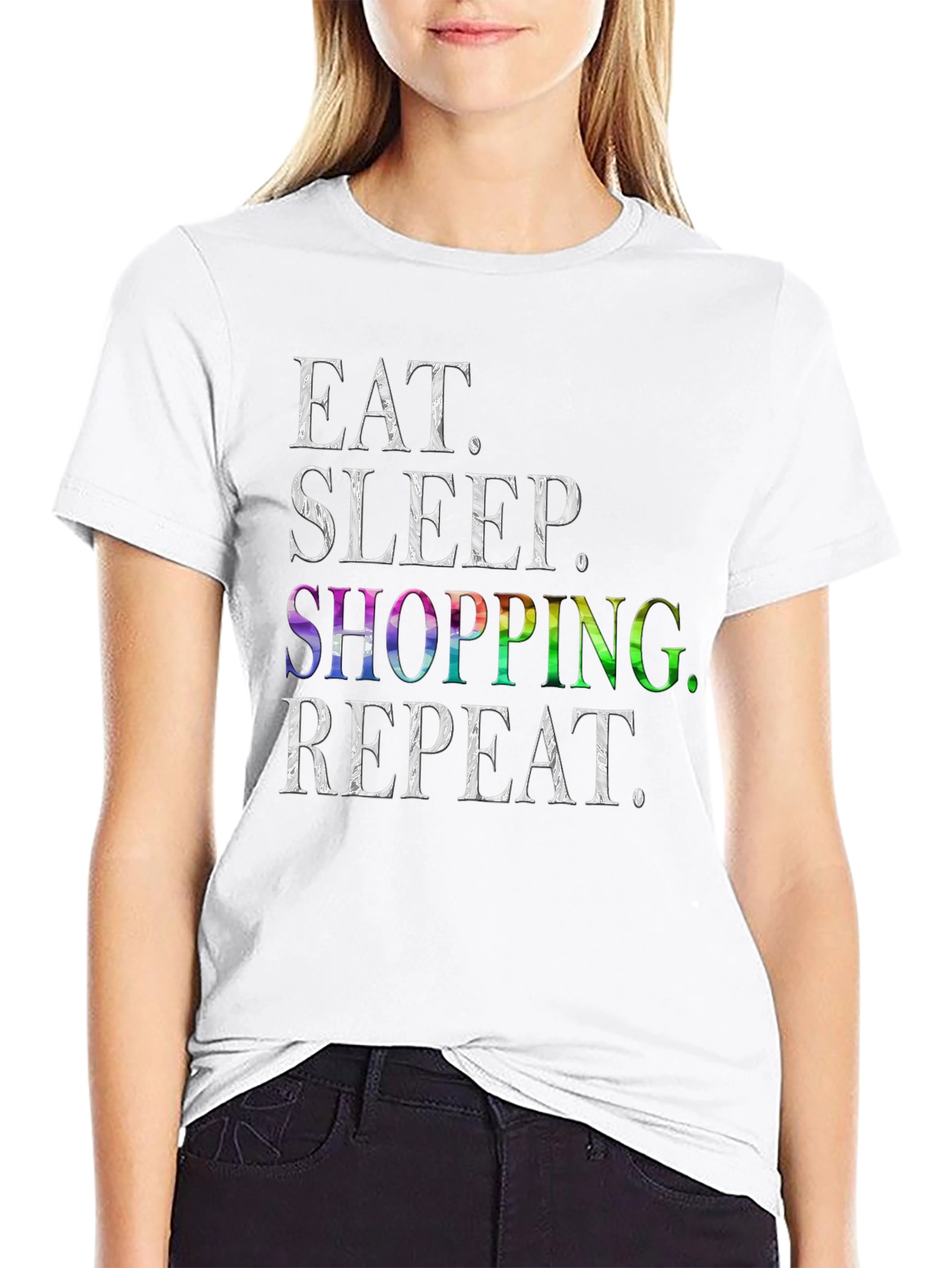 Eat Sleep Shopping Repeat T-Shirt