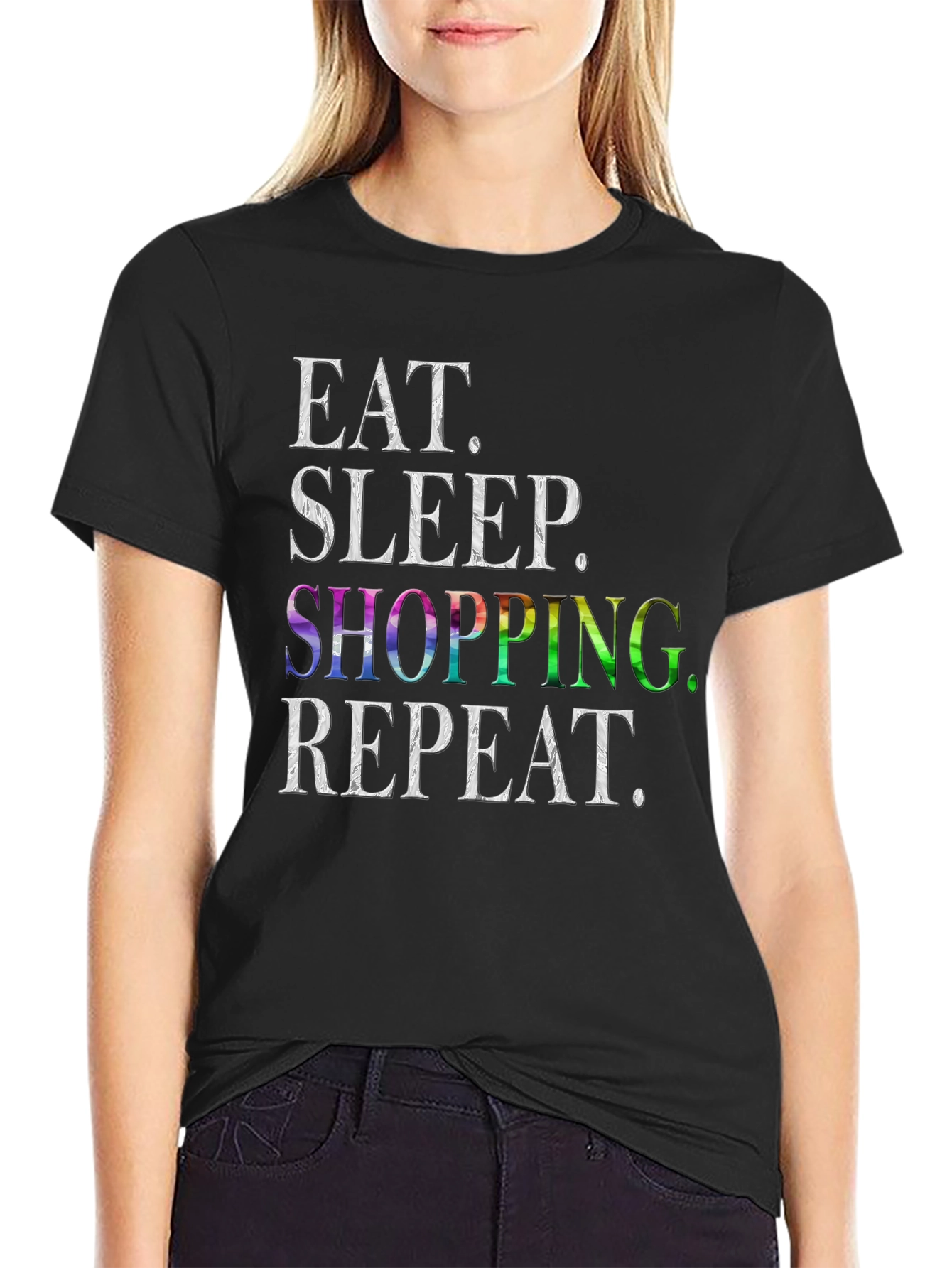 Eat Sleep Shopping Repeat T-Shirt