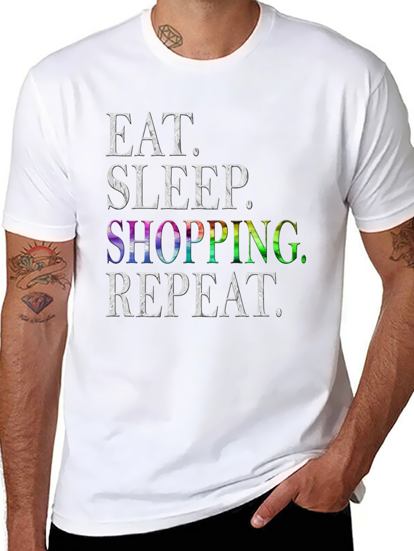 Eat Sleep Shopping Repeat T-Shirt