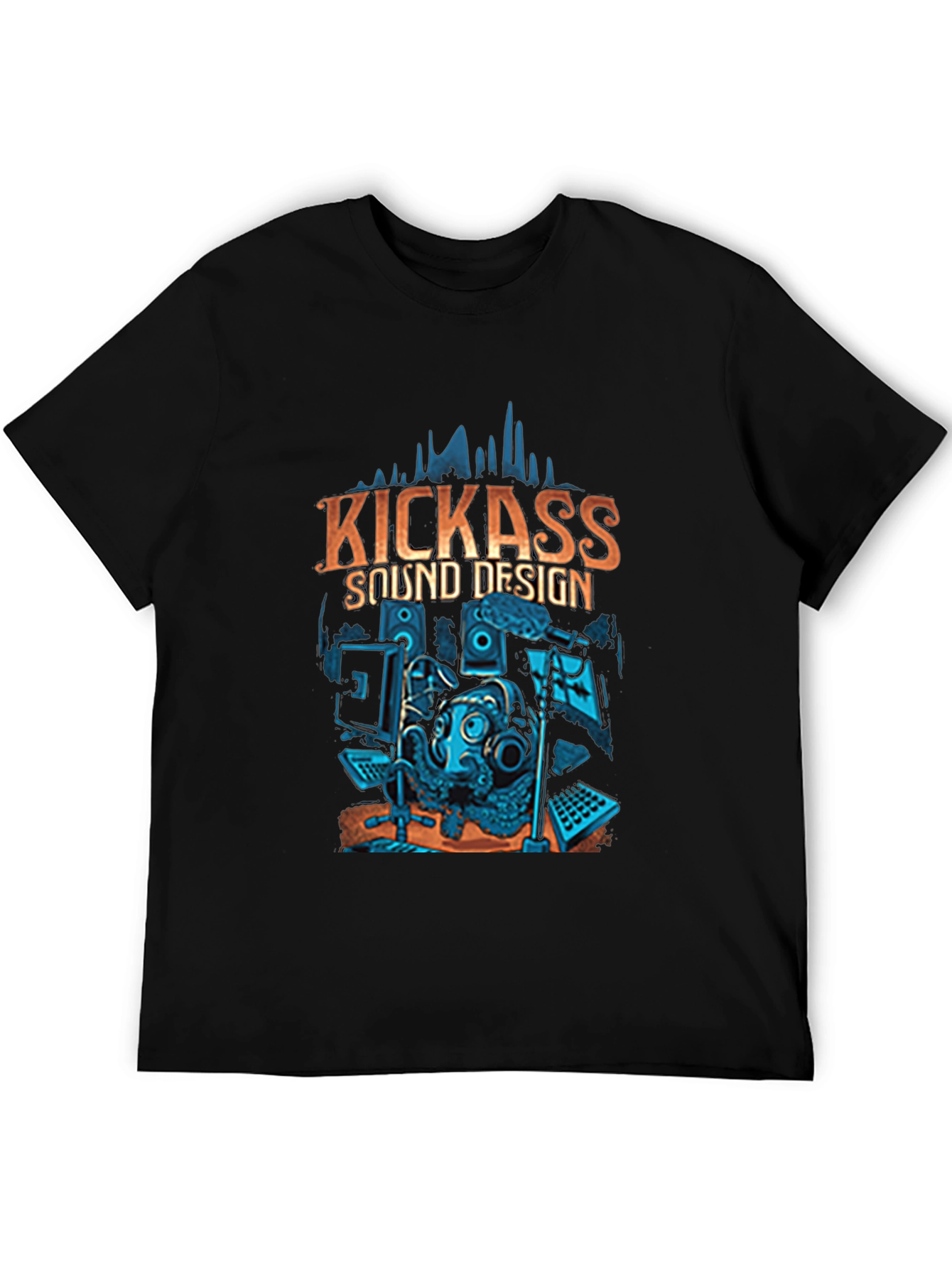 Kickass Sound Design Graphic T-Shirt Music Lover Tee