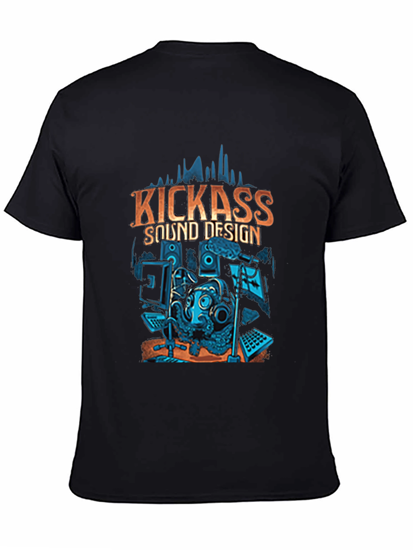 Kickass Sound Design Graphic T-Shirt Music Lover Tee