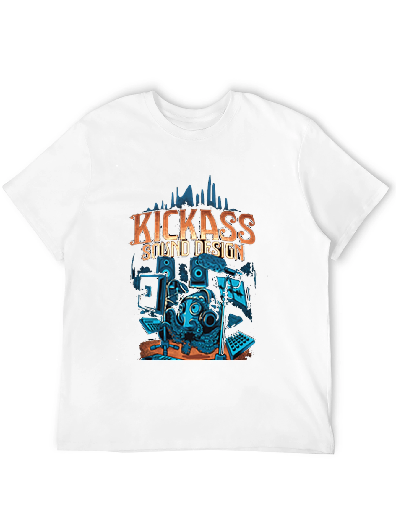 Kickass Sound Design Graphic T-Shirt Music Lover Tee