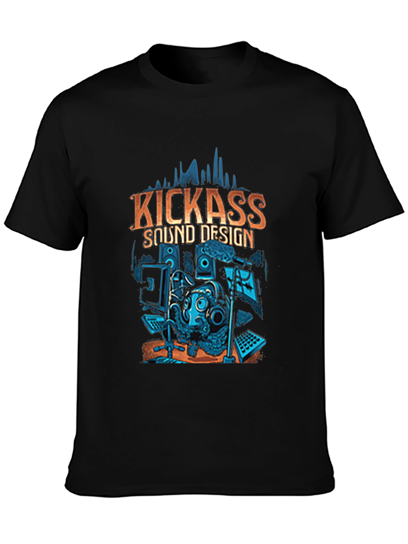 Kickass Sound Design Graphic T-Shirt Music Lover Tee