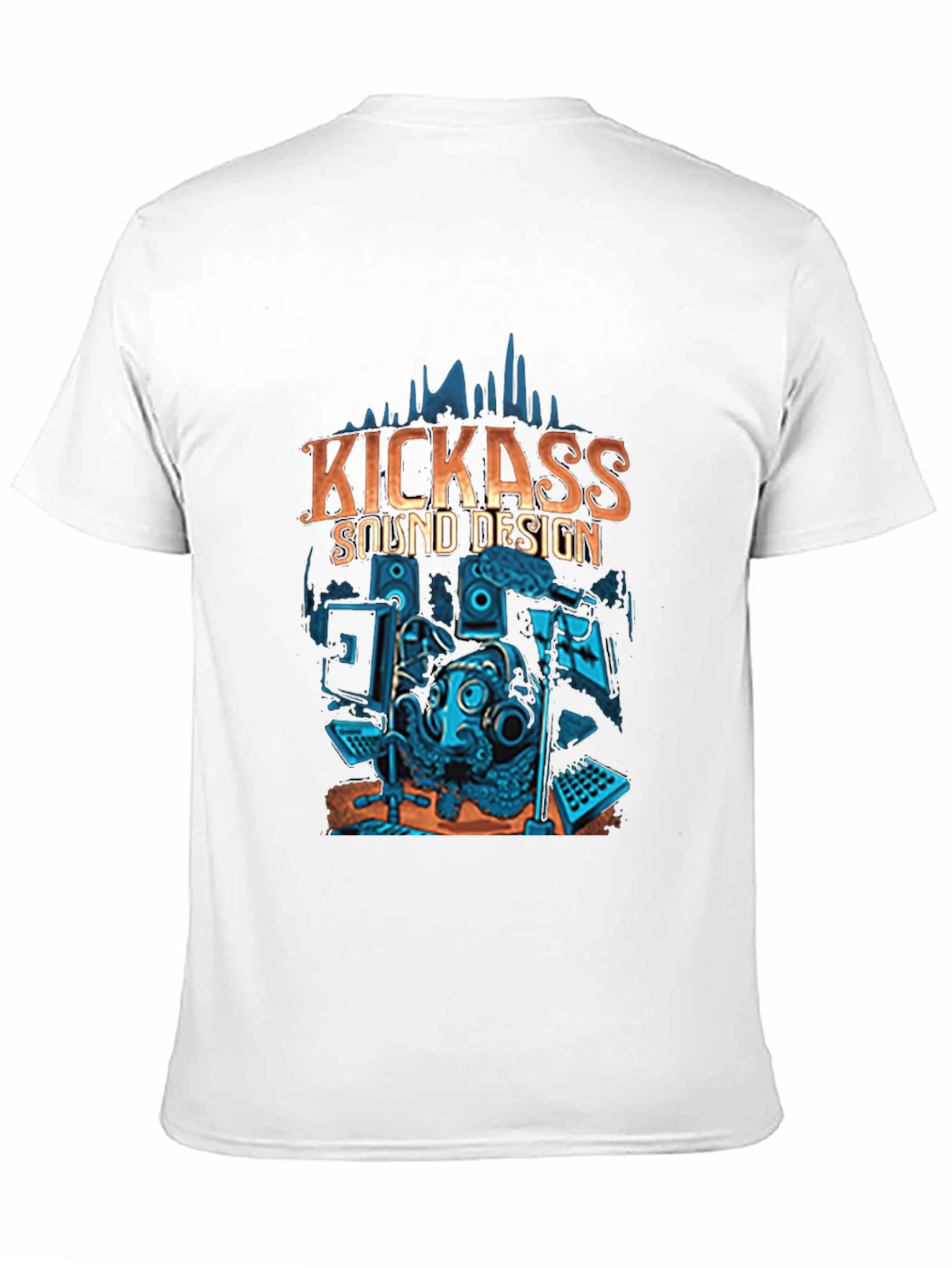 Kickass Sound Design Graphic T-Shirt Music Lover Tee