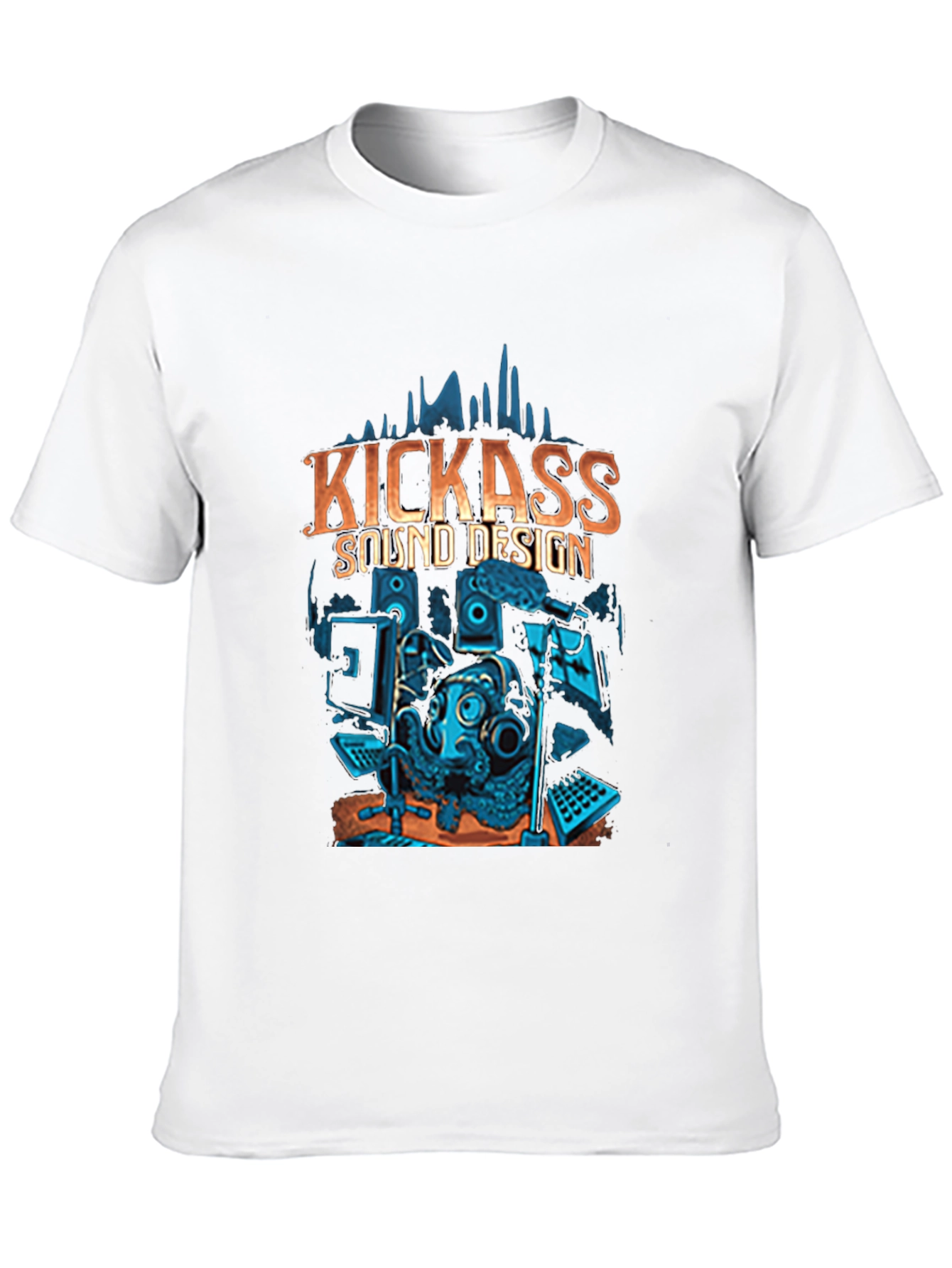 Kickass Sound Design Graphic T-Shirt Music Lover Tee