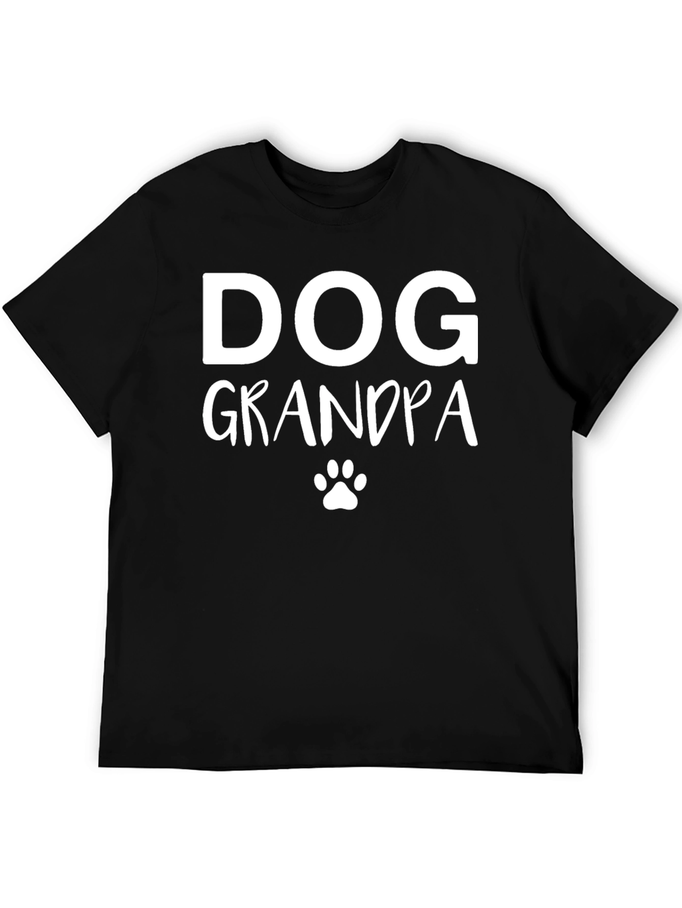 Dog Grandpa T-Shirt - Black Graphic Tee