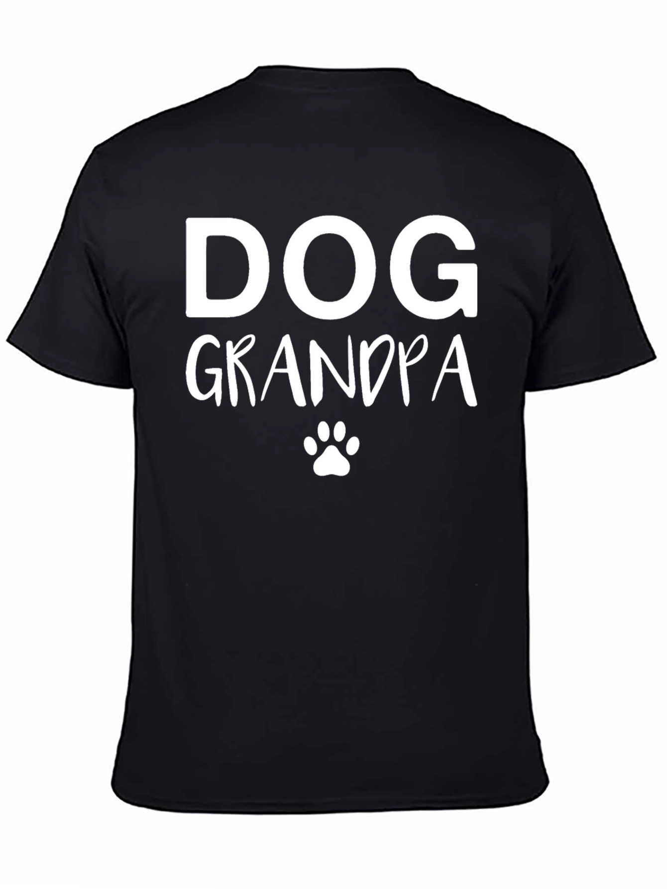Dog Grandpa T-Shirt - Black Graphic Tee