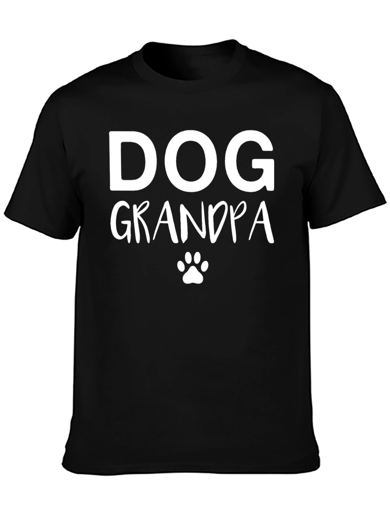 Dog Grandpa T-Shirt - Black Graphic Tee
