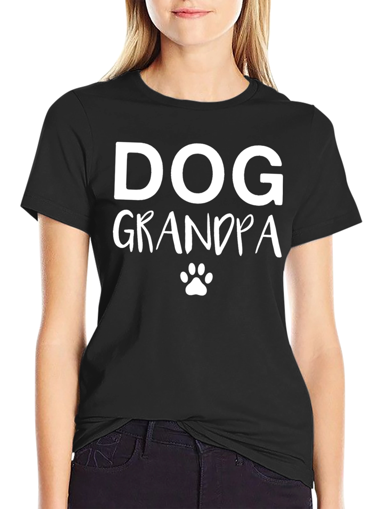 Dog Grandpa T-Shirt - Black Graphic Tee