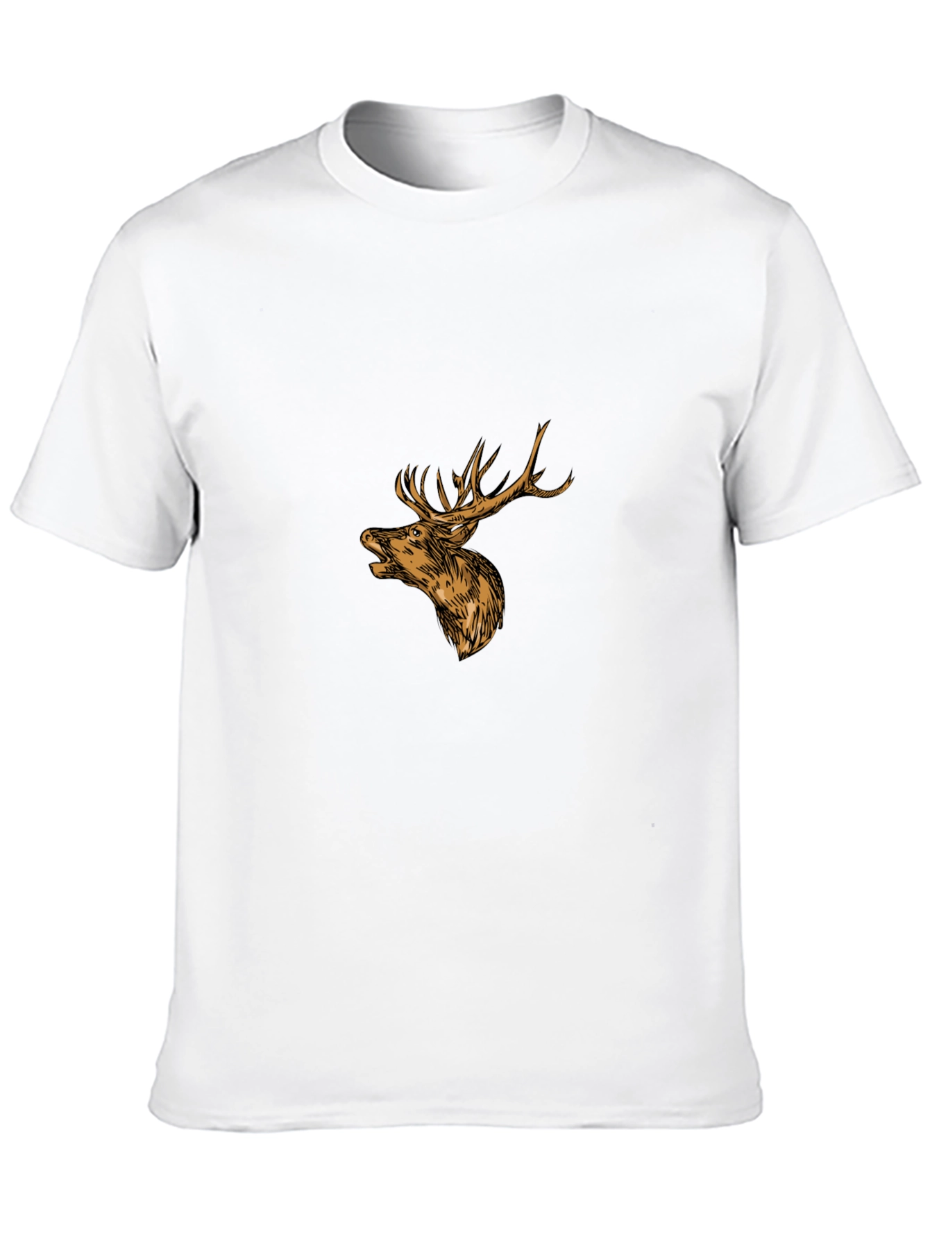 Black Deer Graphic Tee - Mens Casual Fashion
