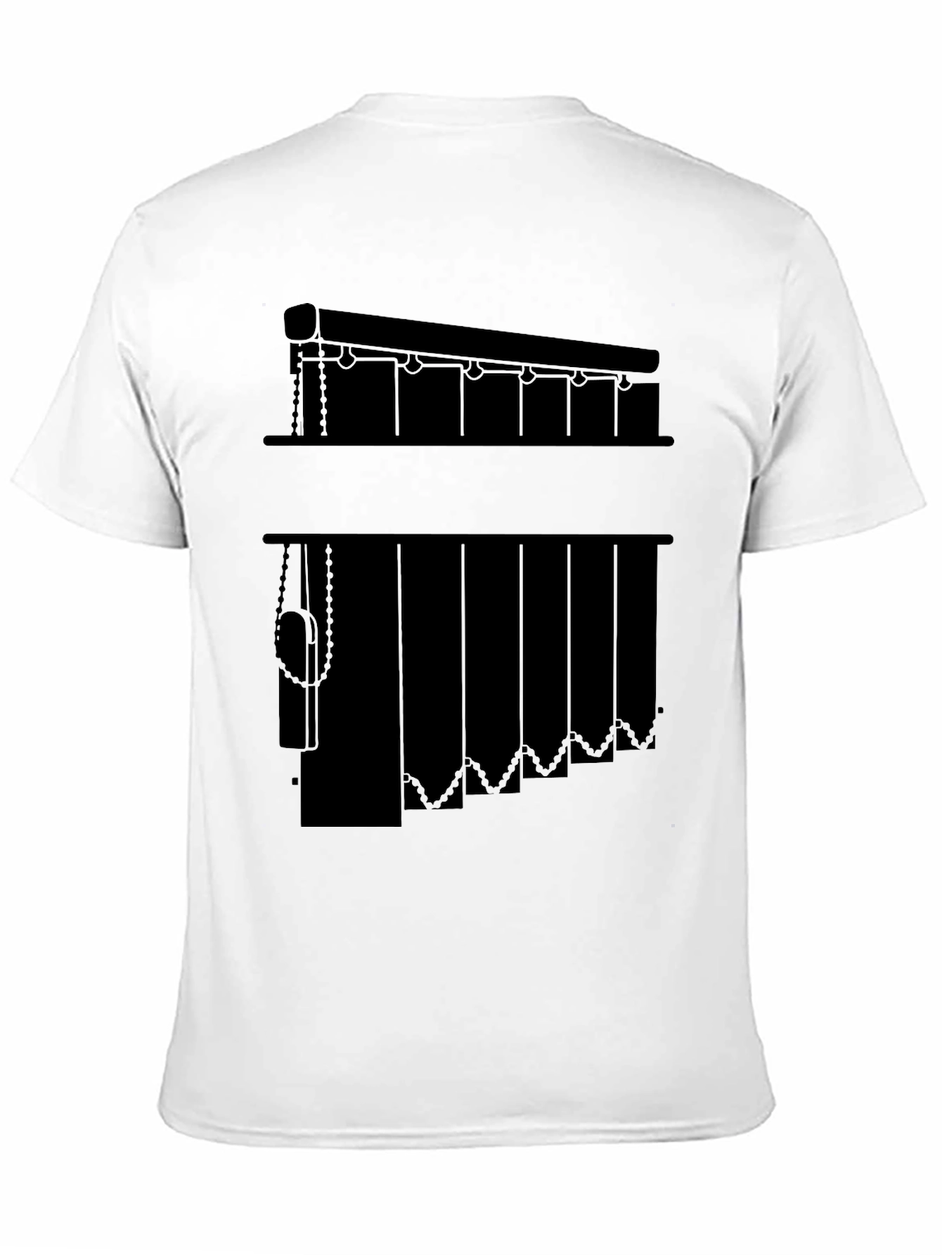 Vertical Blinds Graphic Tee - Novelty Window Covering Shirt
