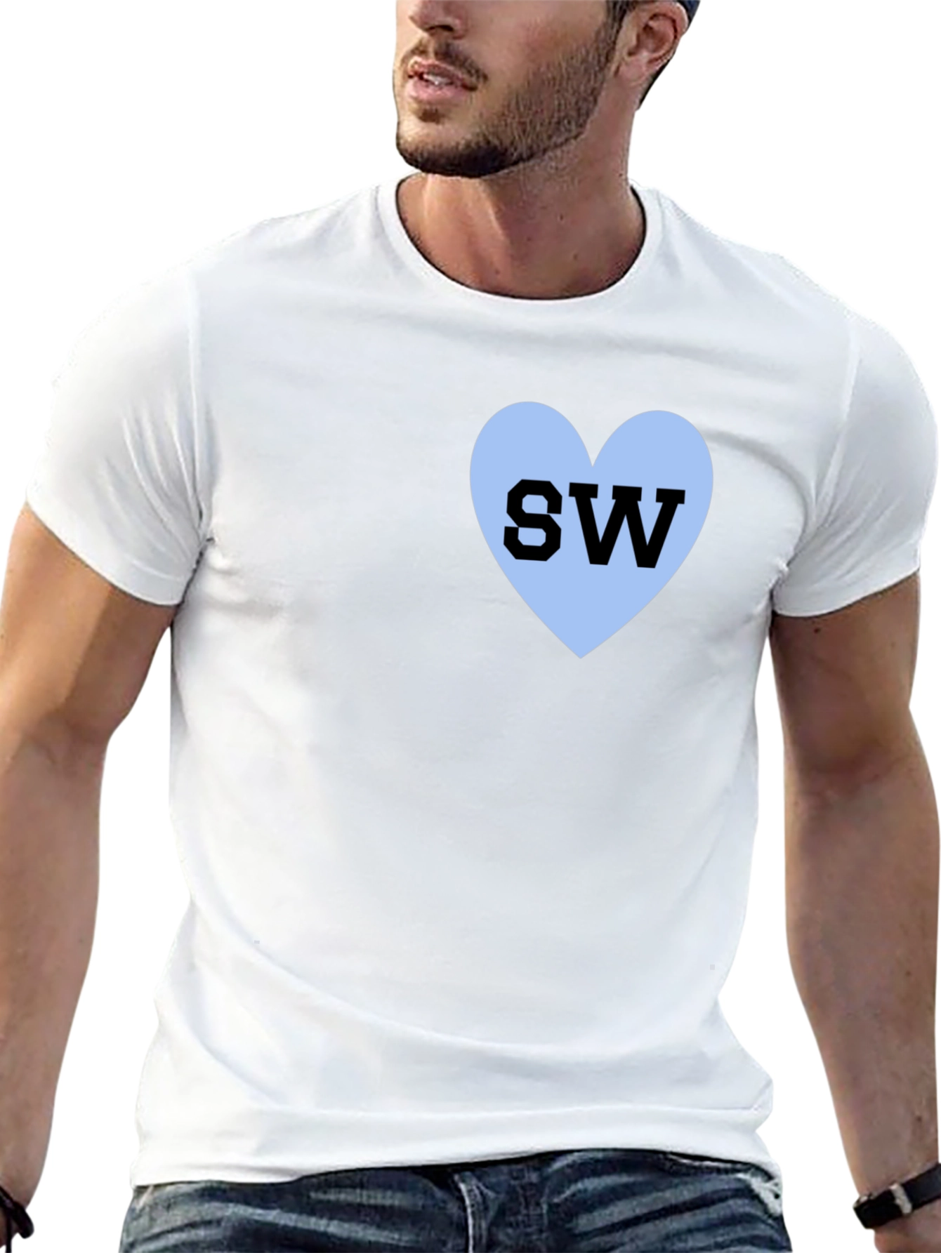 Black SW Heart T-Shirt