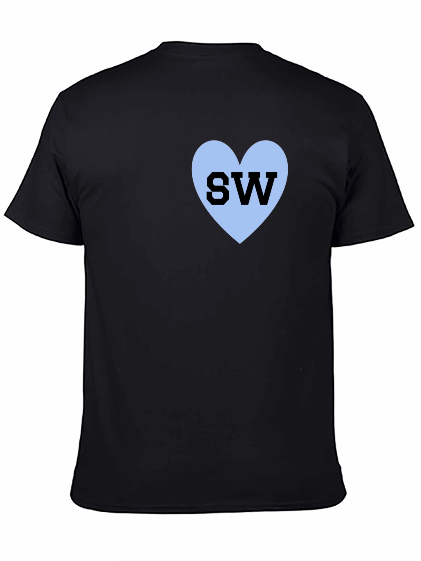 Black SW Heart T-Shirt