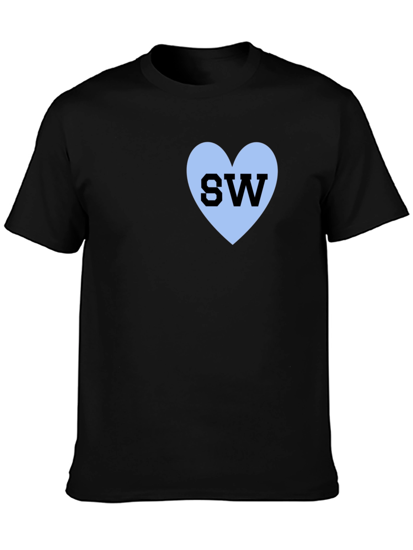 Black SW Heart T-Shirt