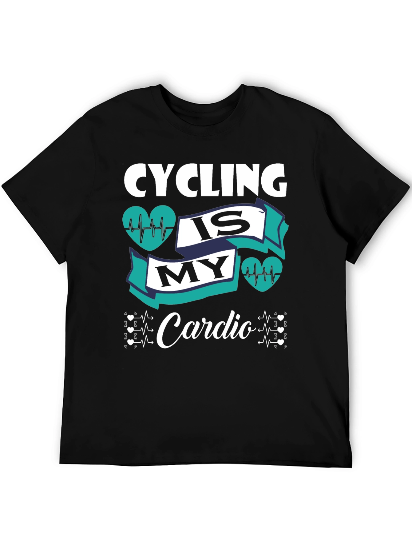 Cycling is My Cardio Graphic Tee - Biking Enthusiast Shirt