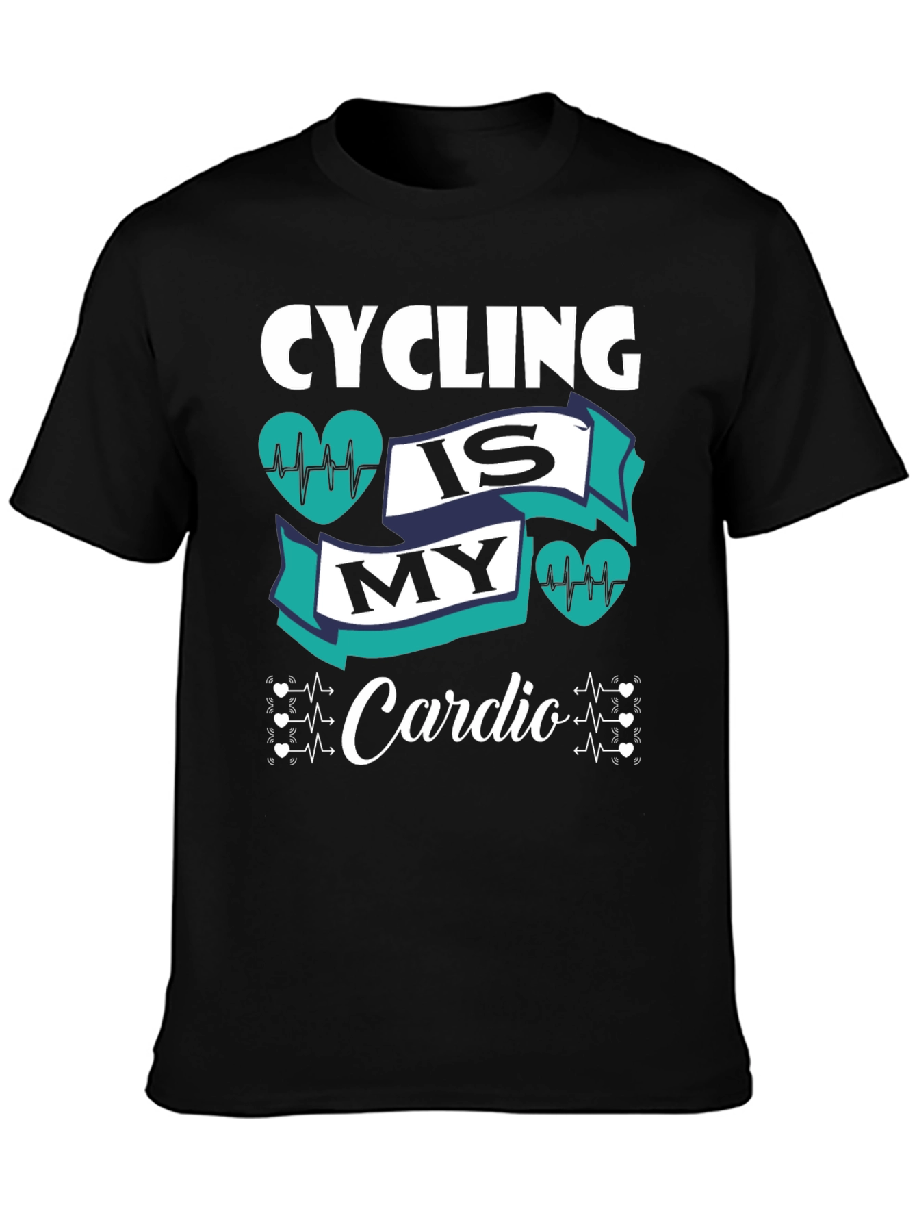 Cycling is My Cardio Graphic Tee - Biking Enthusiast Shirt