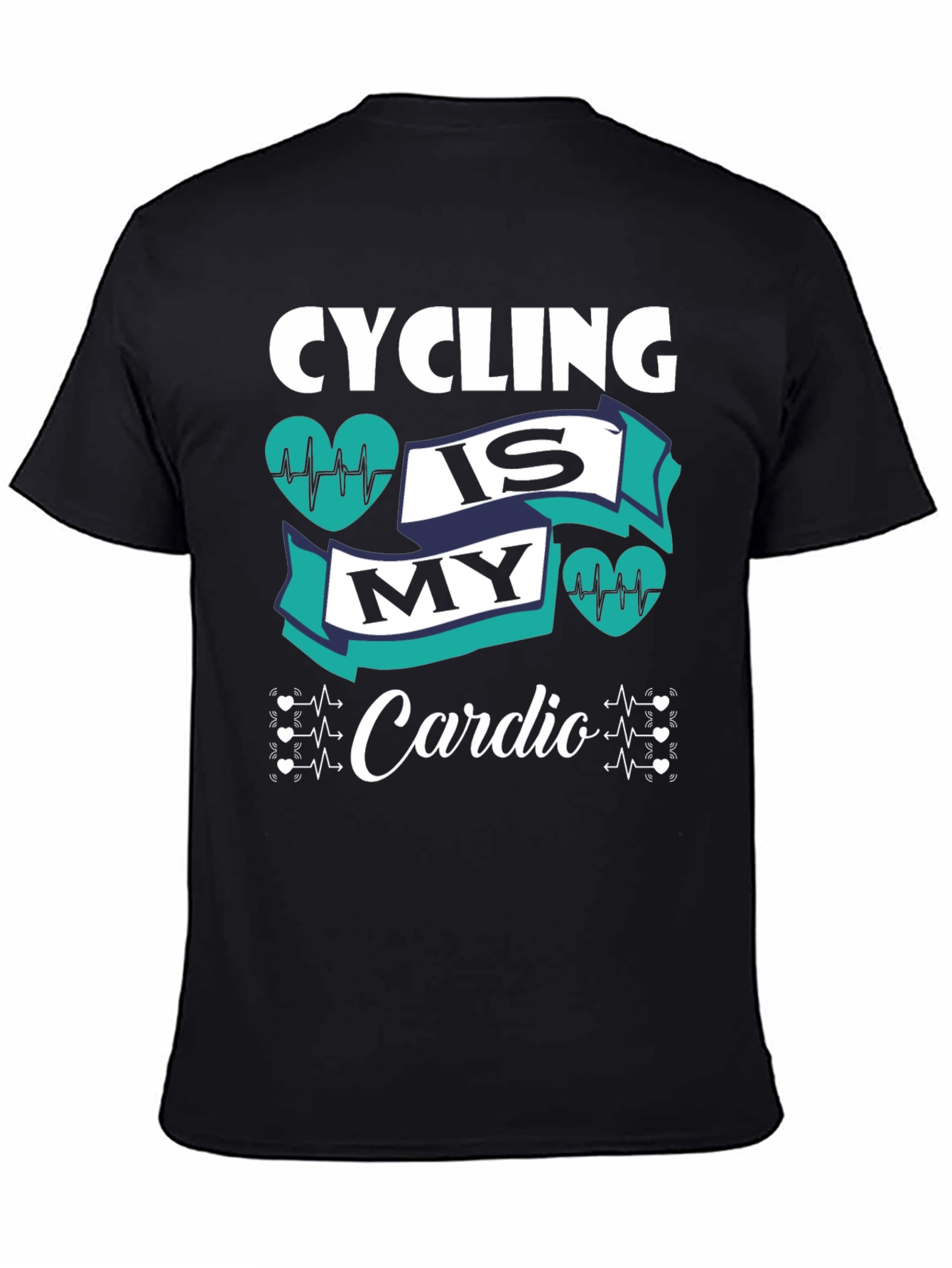 Cycling is My Cardio Graphic Tee - Biking Enthusiast Shirt