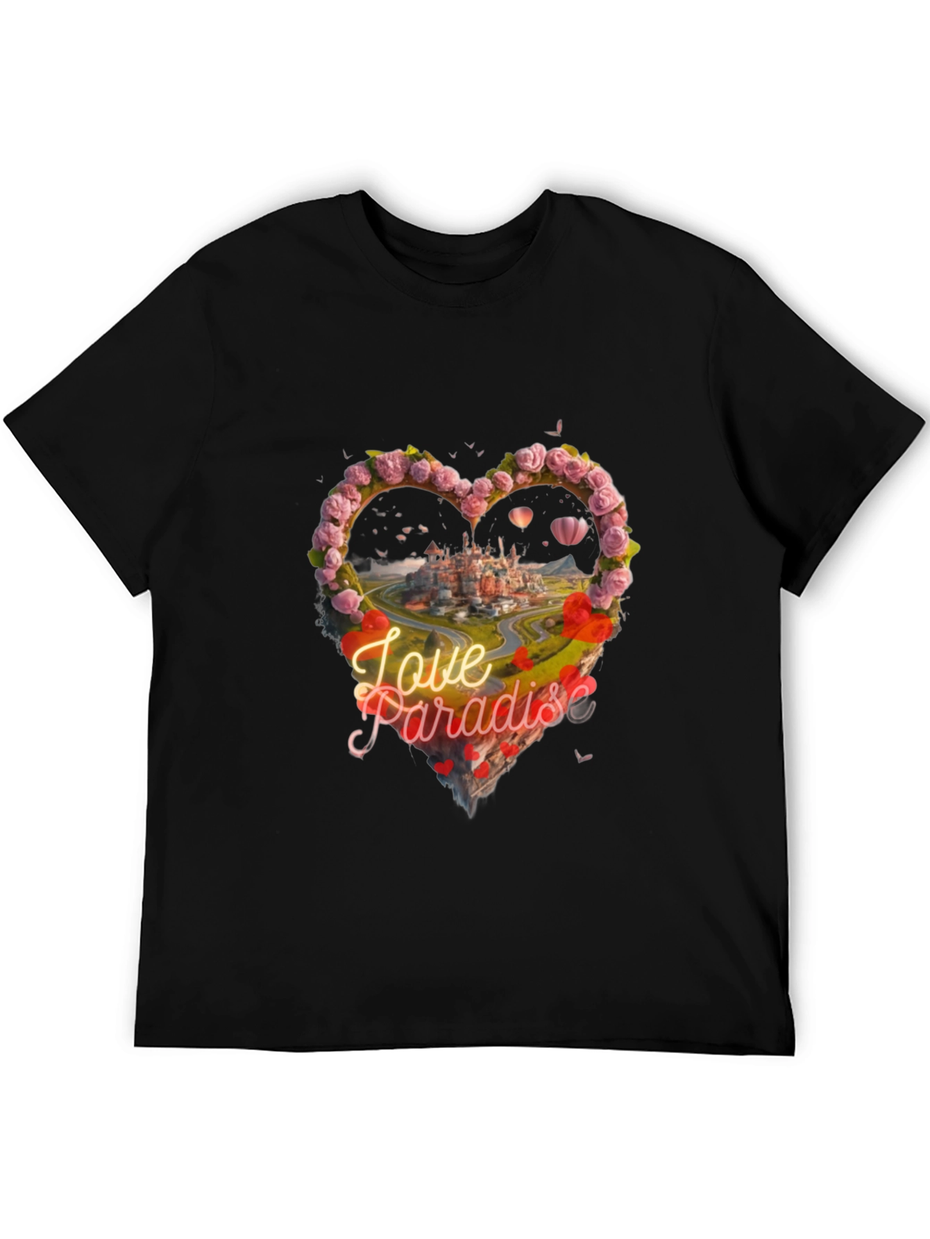 Love Paradise Heart Graphic T-Shirt