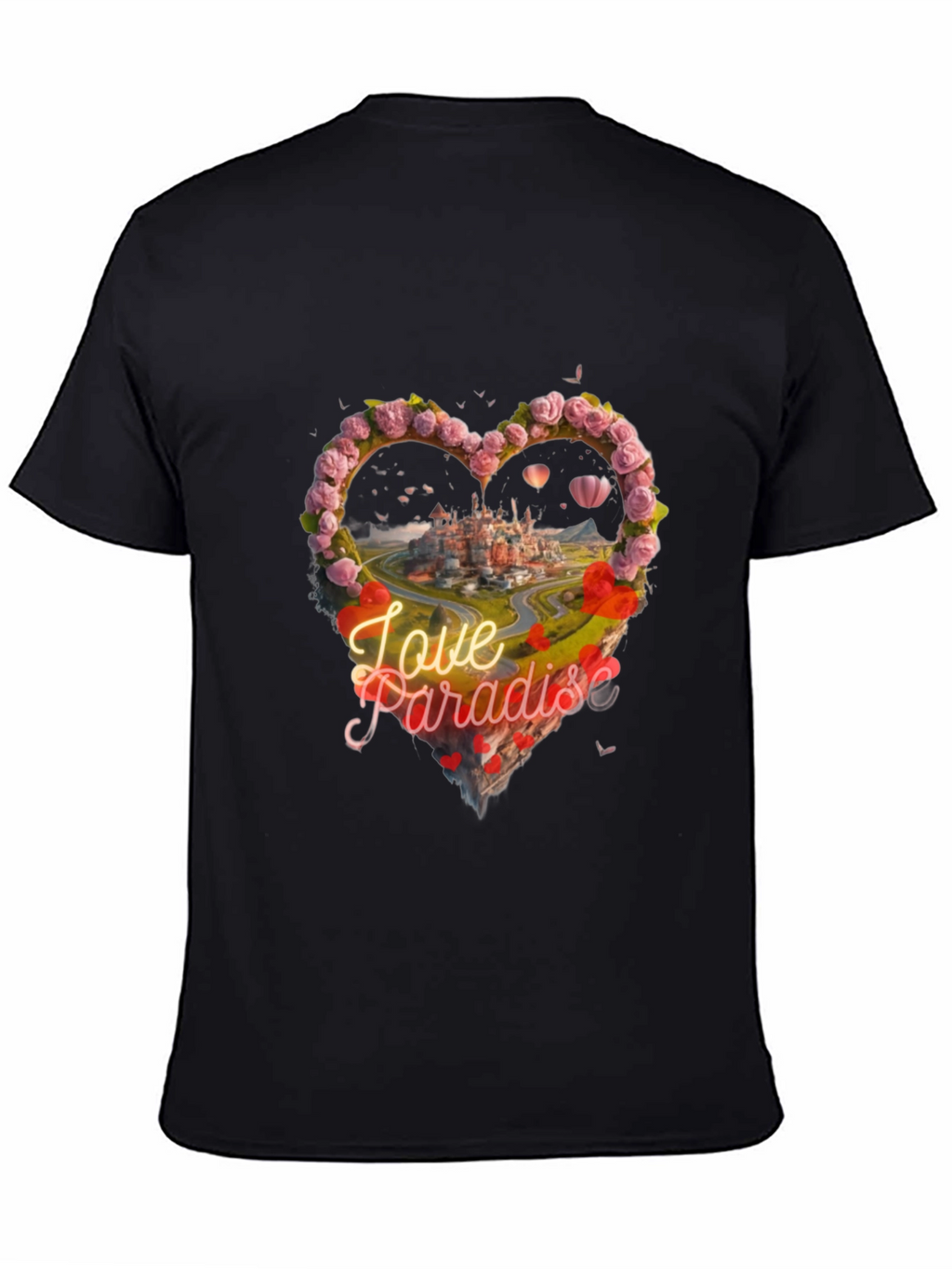 Love Paradise Heart Graphic T-Shirt
