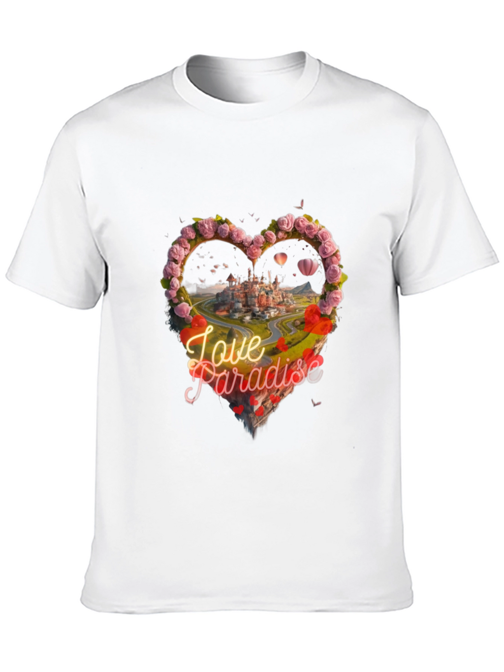 Love Paradise Heart Graphic T-Shirt
