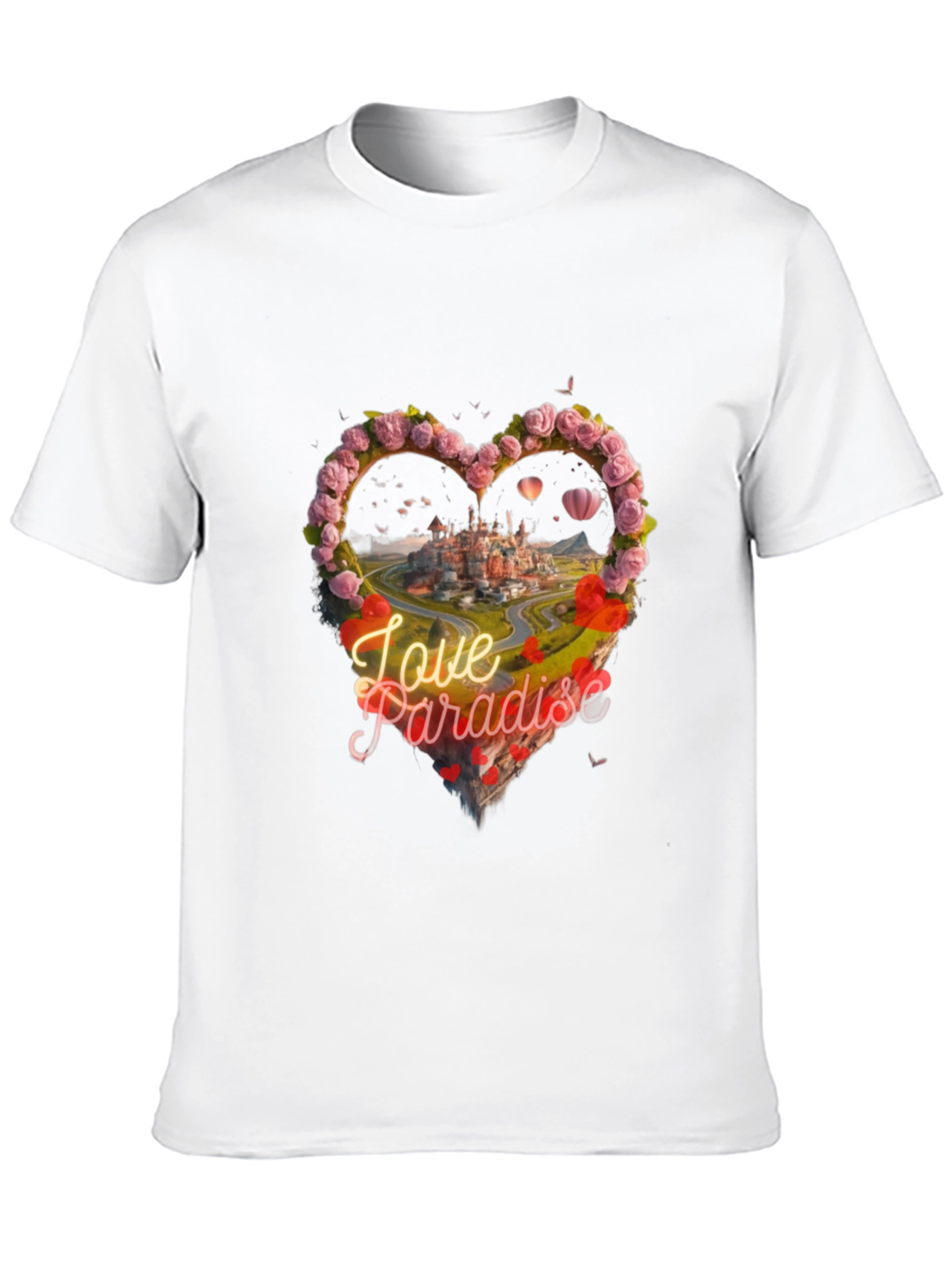 Love Paradise Heart Graphic T-Shirt