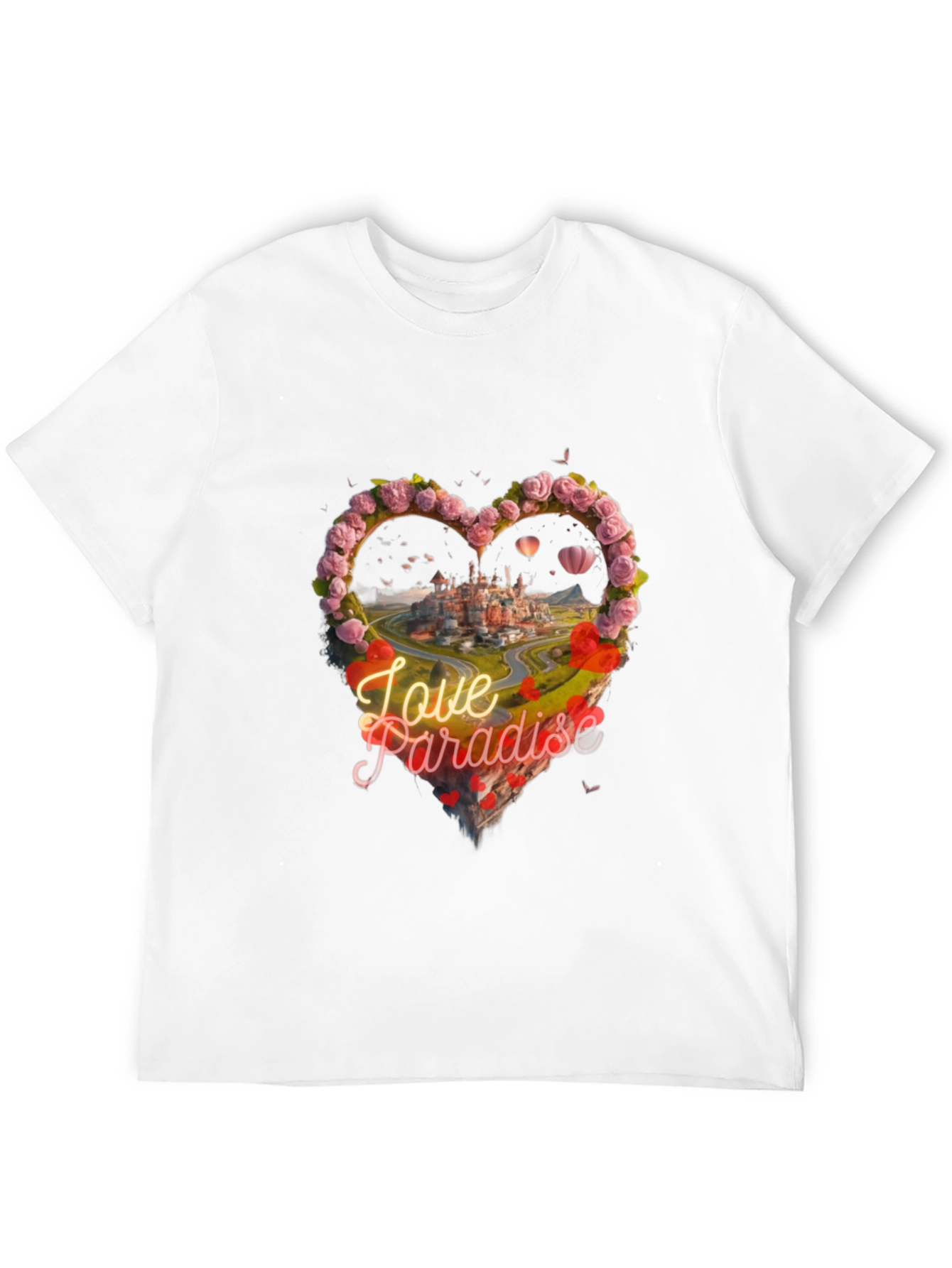 Love Paradise Heart Graphic T-Shirt