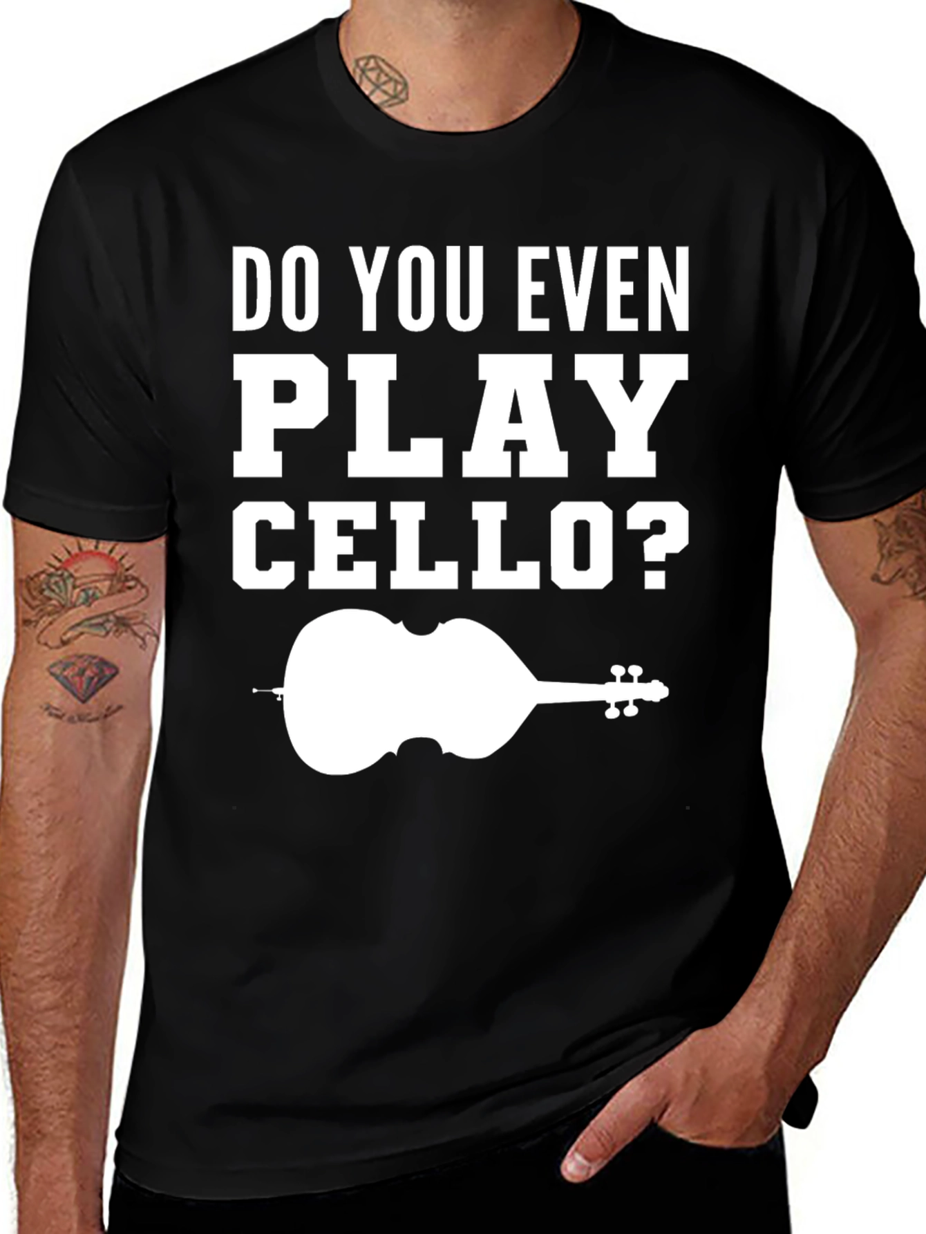 Do You Even Play Cello T-Shirt Music Lover Tee