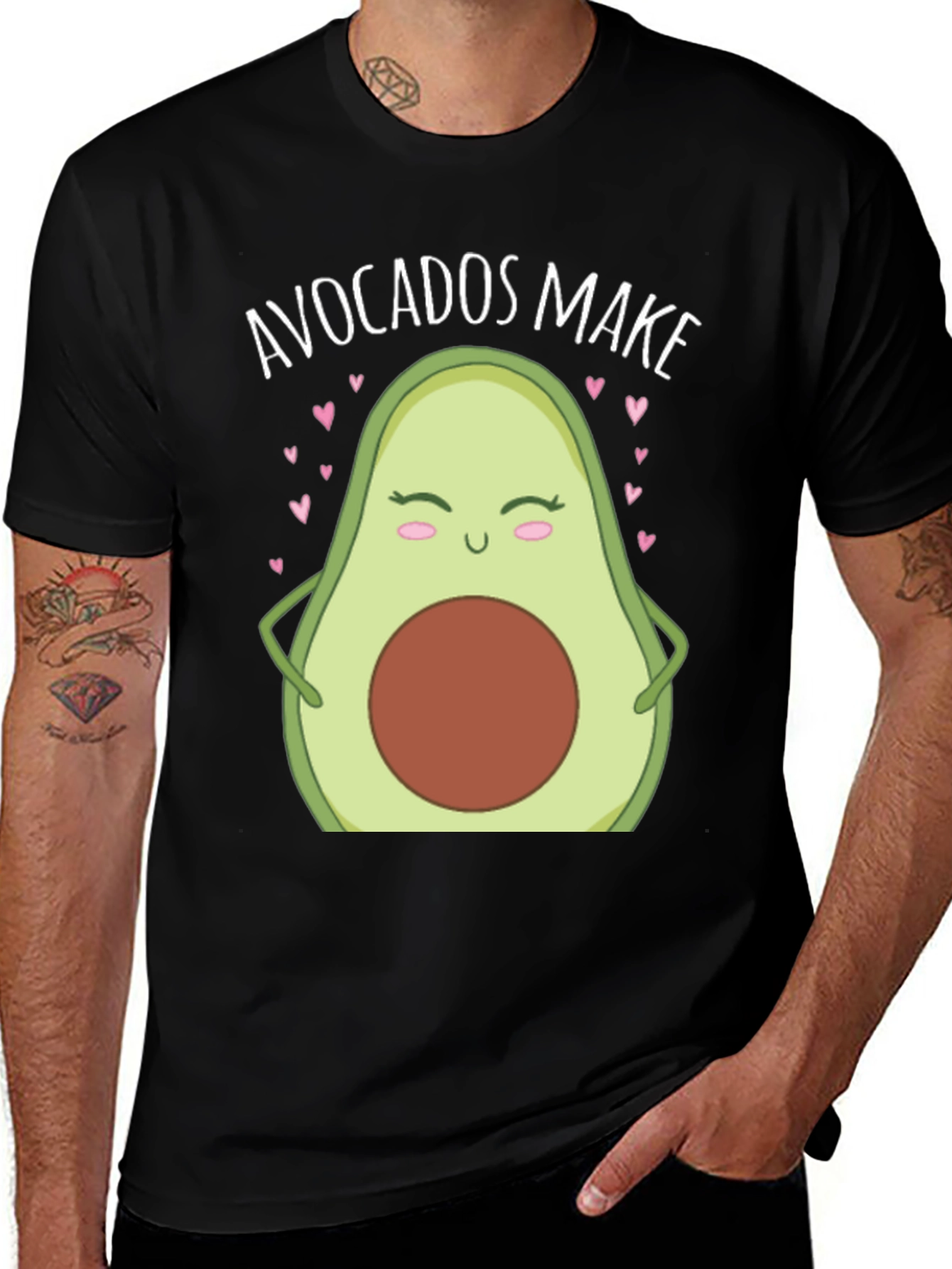Avocados Make Me Happy T-Shirt Cute Avocado Lover Tee