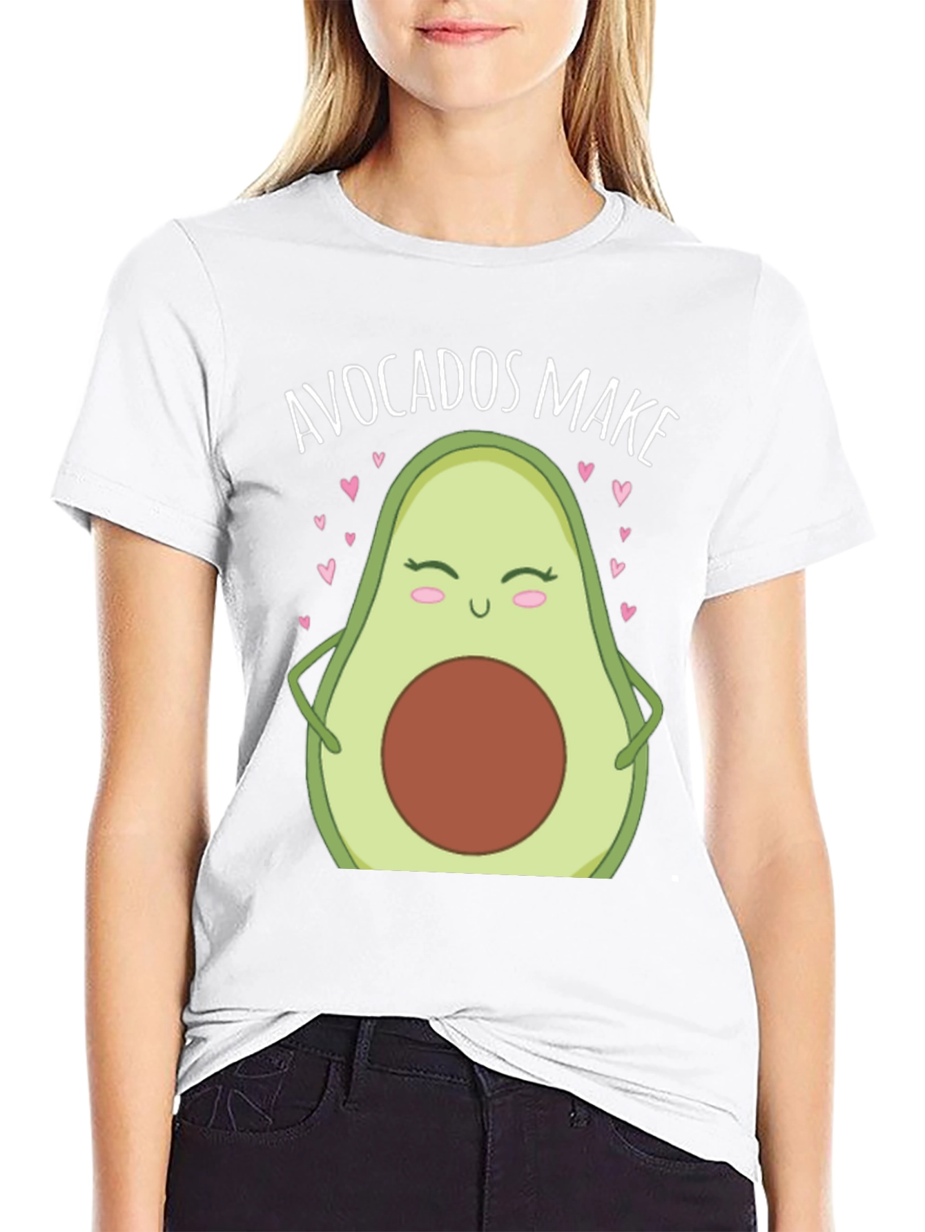 Avocados Make Me Happy T-Shirt Cute Avocado Lover Tee