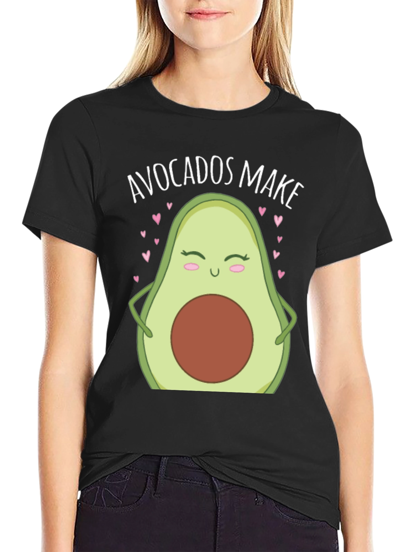Avocados Make Me Happy T-Shirt Cute Avocado Lover Tee