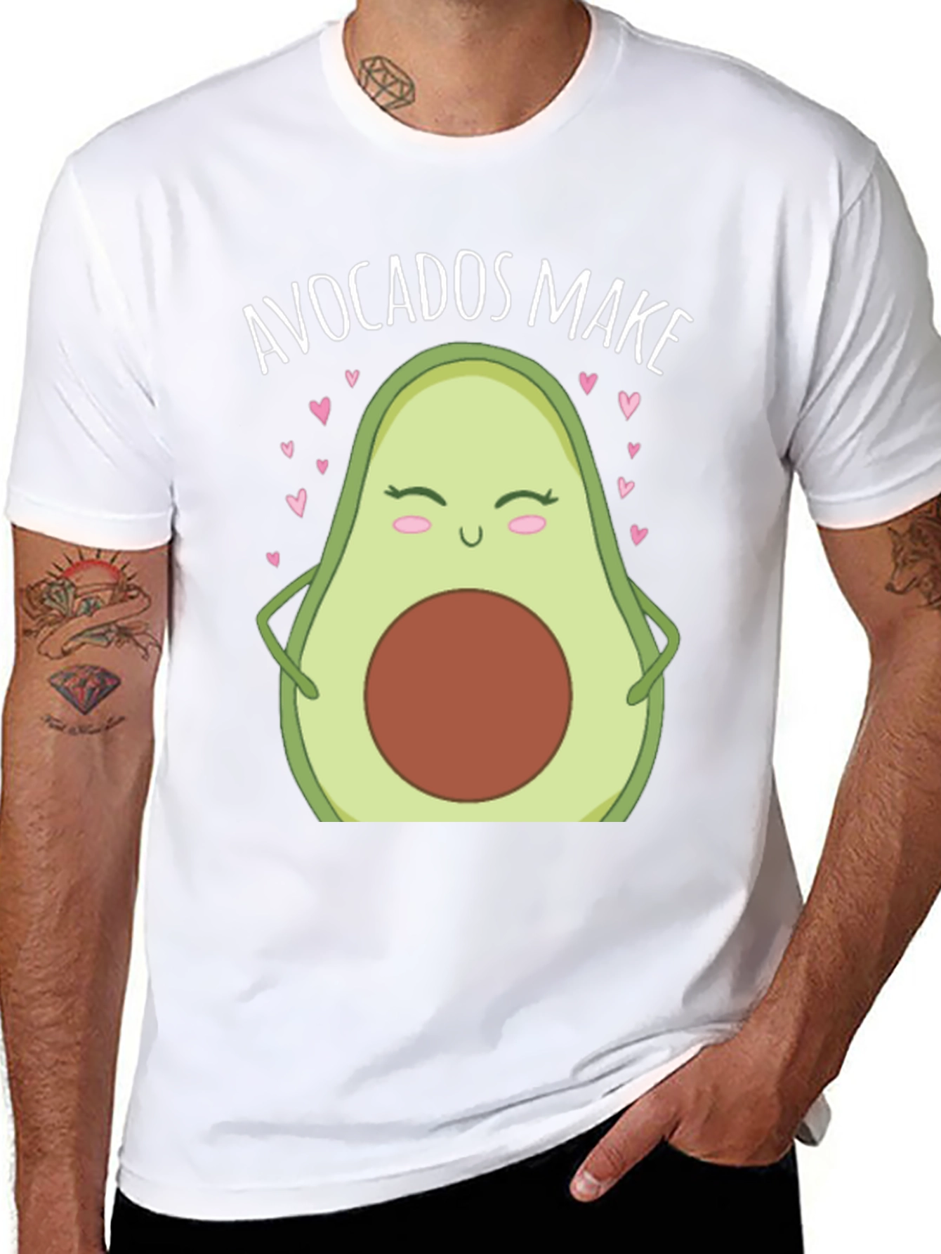 Avocados Make Me Happy T-Shirt Cute Avocado Lover Tee