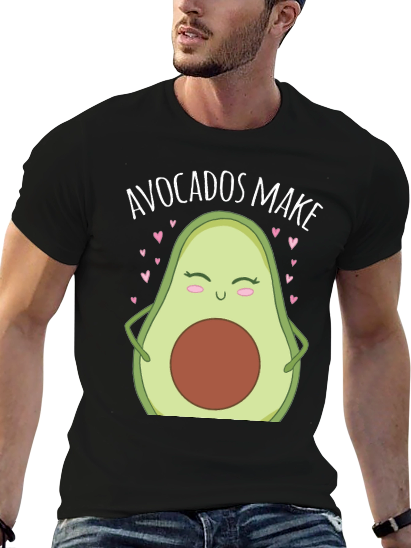 Avocados Make Me Happy T-Shirt Cute Avocado Lover Tee