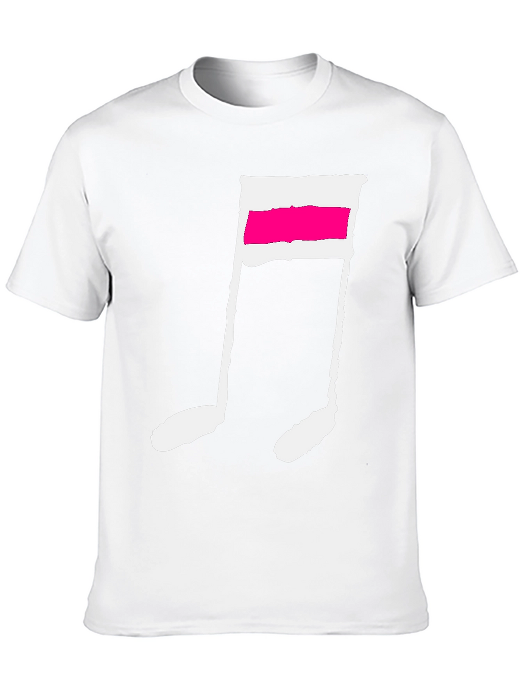Black T-Shirt with Music Note Graphic