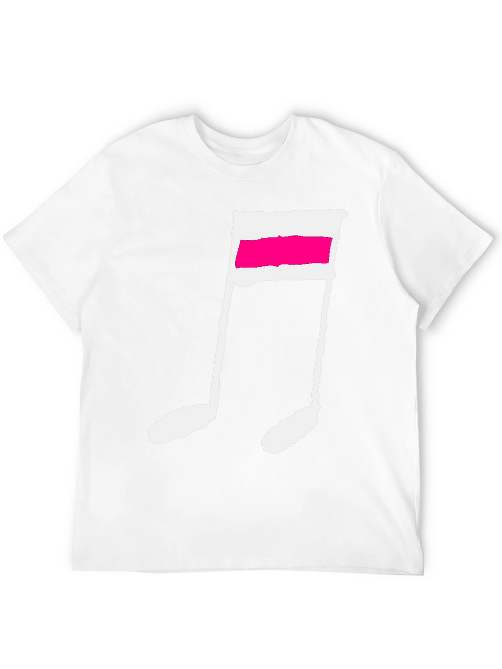 Black T-Shirt with Music Note Graphic