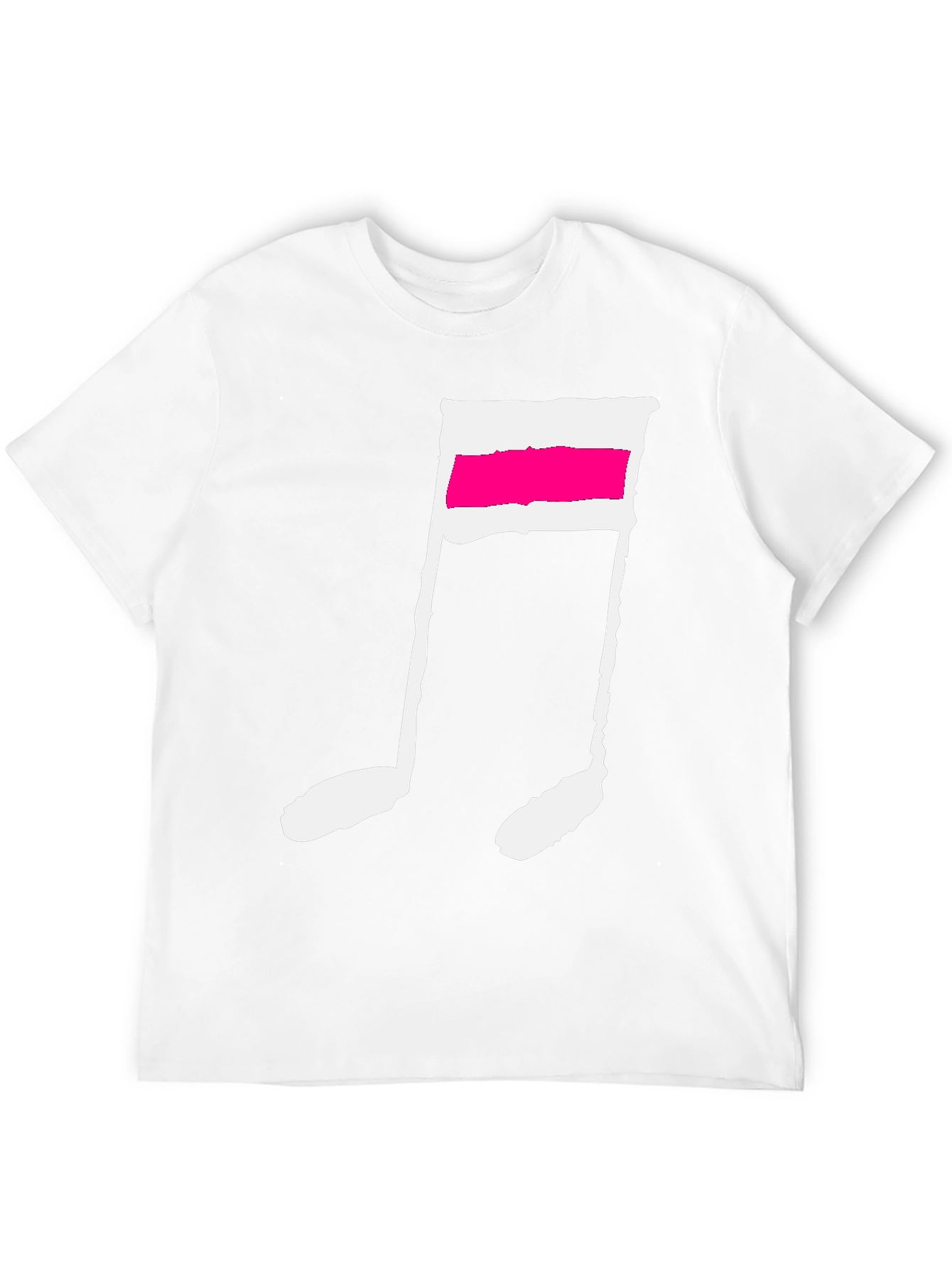 Black T-Shirt with Music Note Graphic