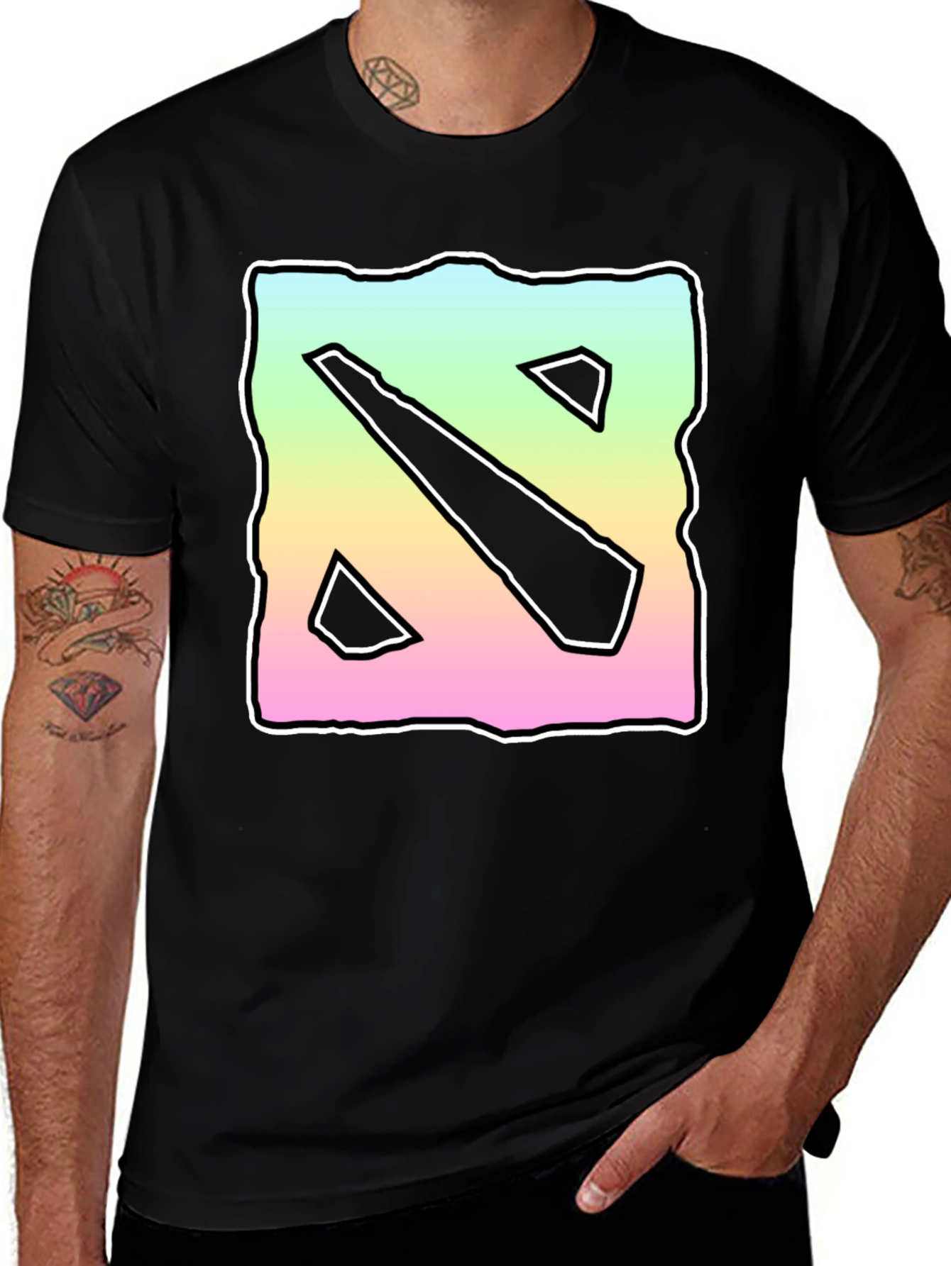 Dota 2 Logo T-Shirt - Colorful Gaming Apparel