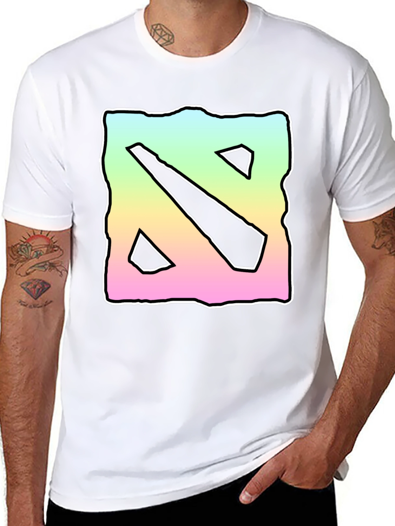 Dota 2 Logo T-Shirt - Colorful Gaming Apparel