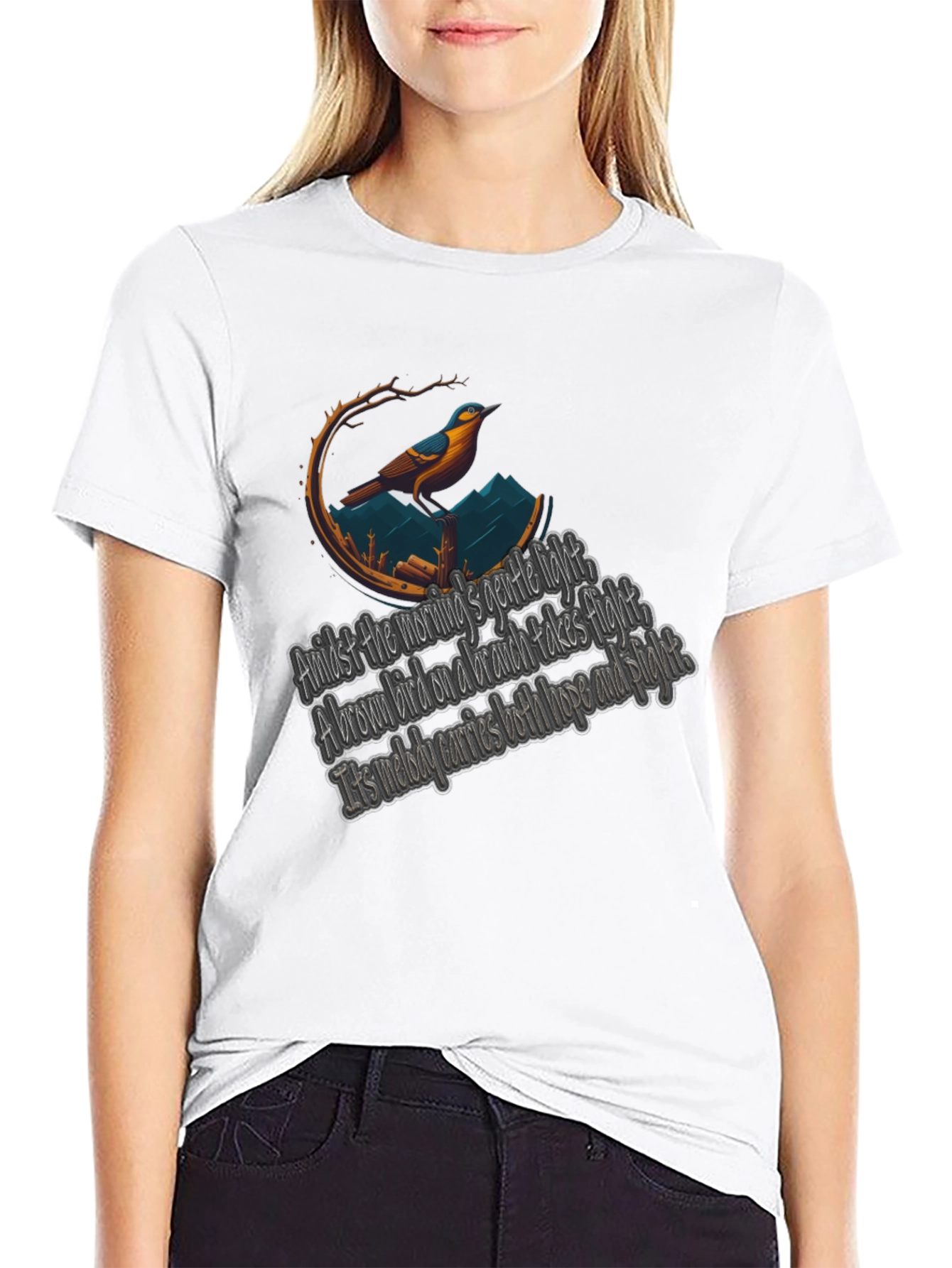 Bird & Poem Graphic Tee