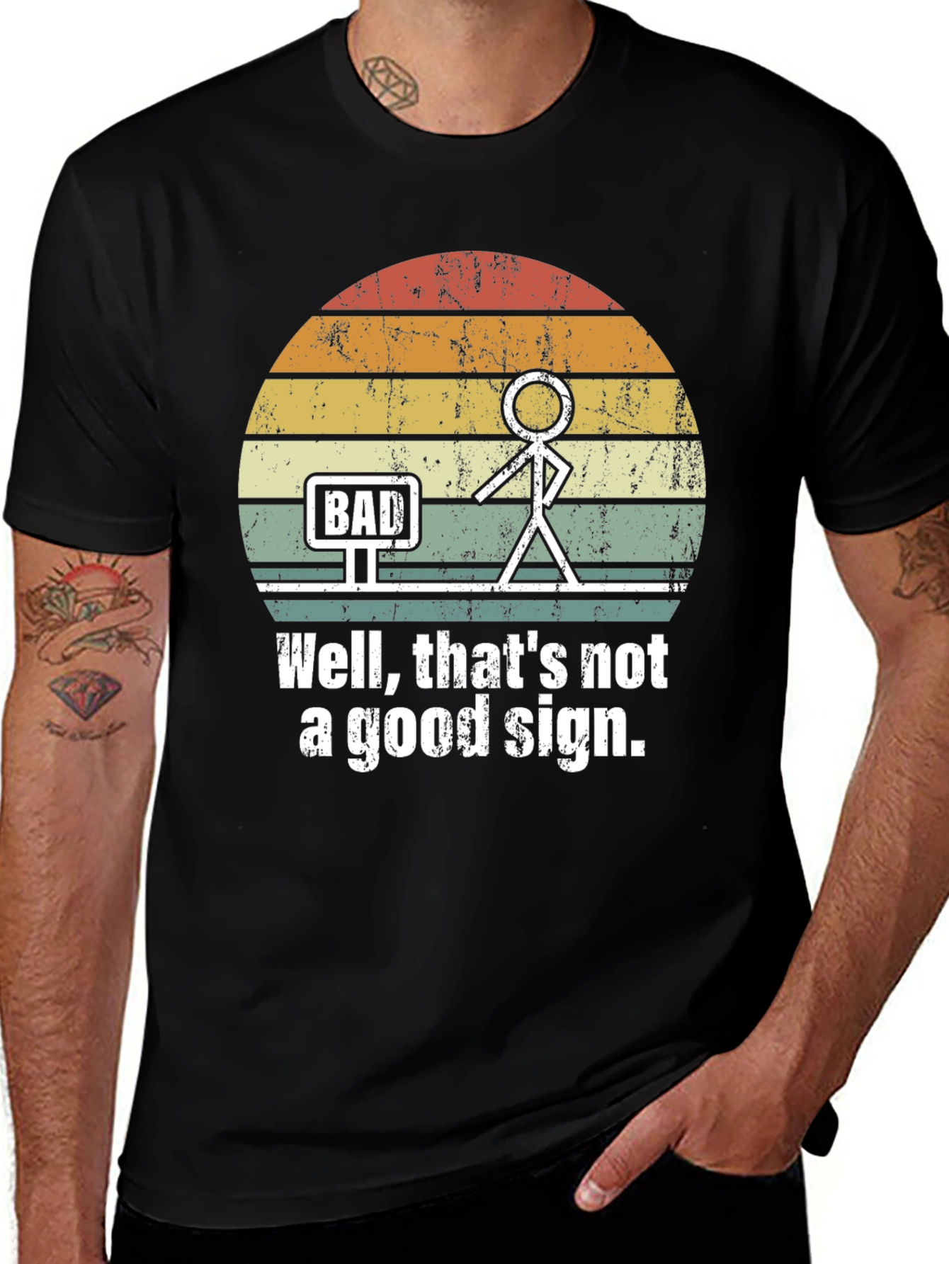 Bad Sign T-Shirt - Funny Graphic Tee