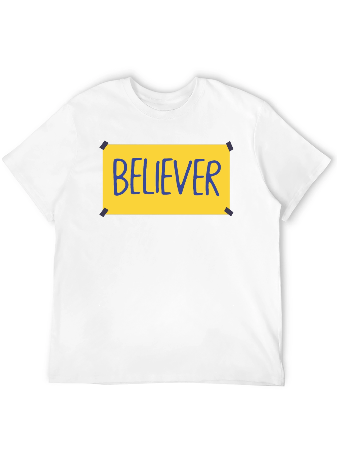 Believer Graphic Tee - Black Crew Neck T-Shirt
