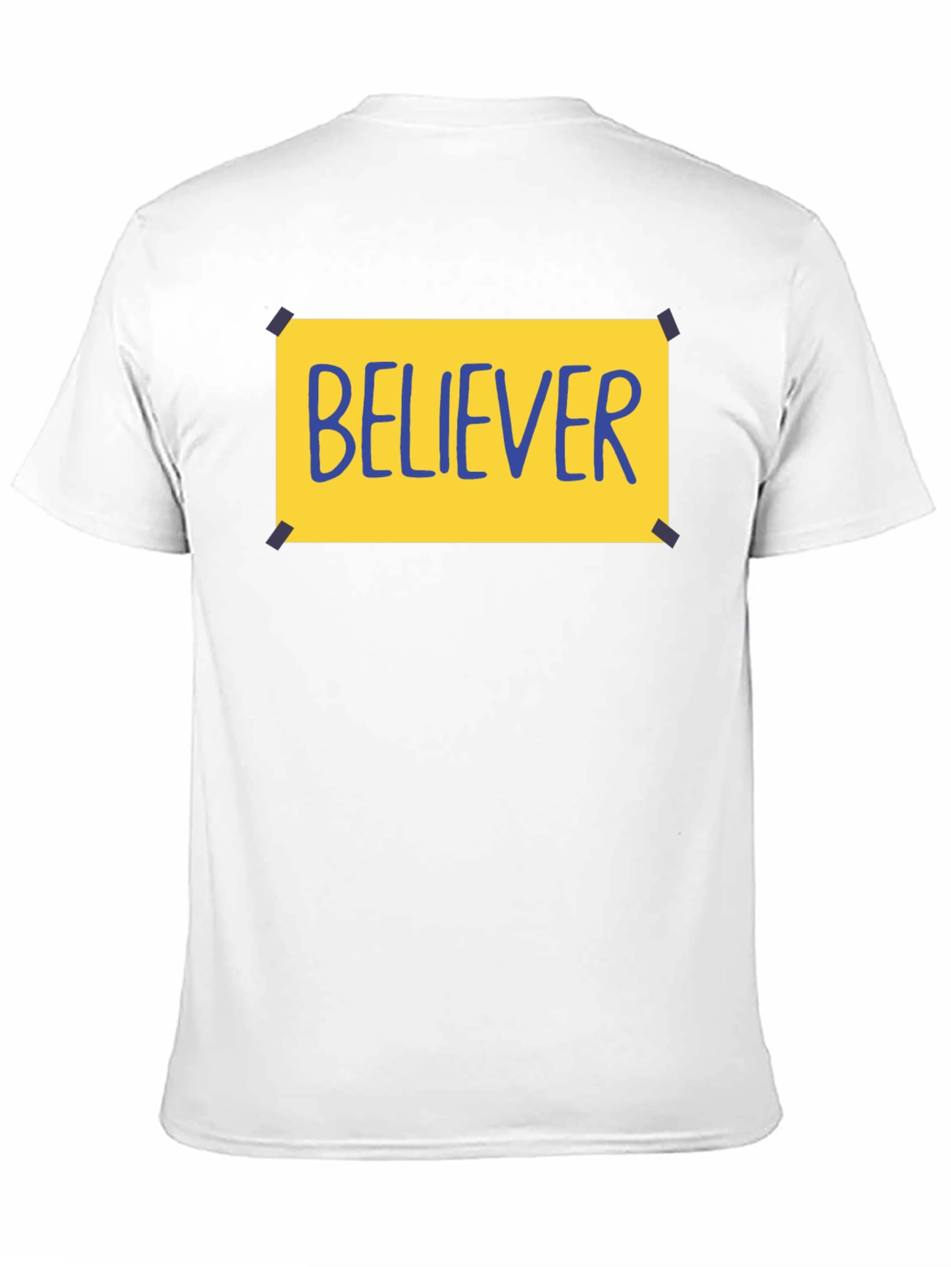 Believer Graphic Tee - Black Crew Neck T-Shirt