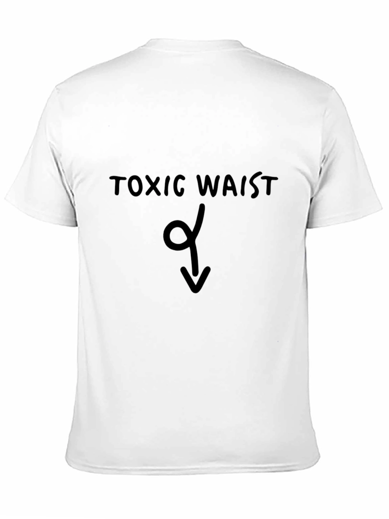 Toxic Waist Graphic T-Shirt - Trendy Slogan Tee