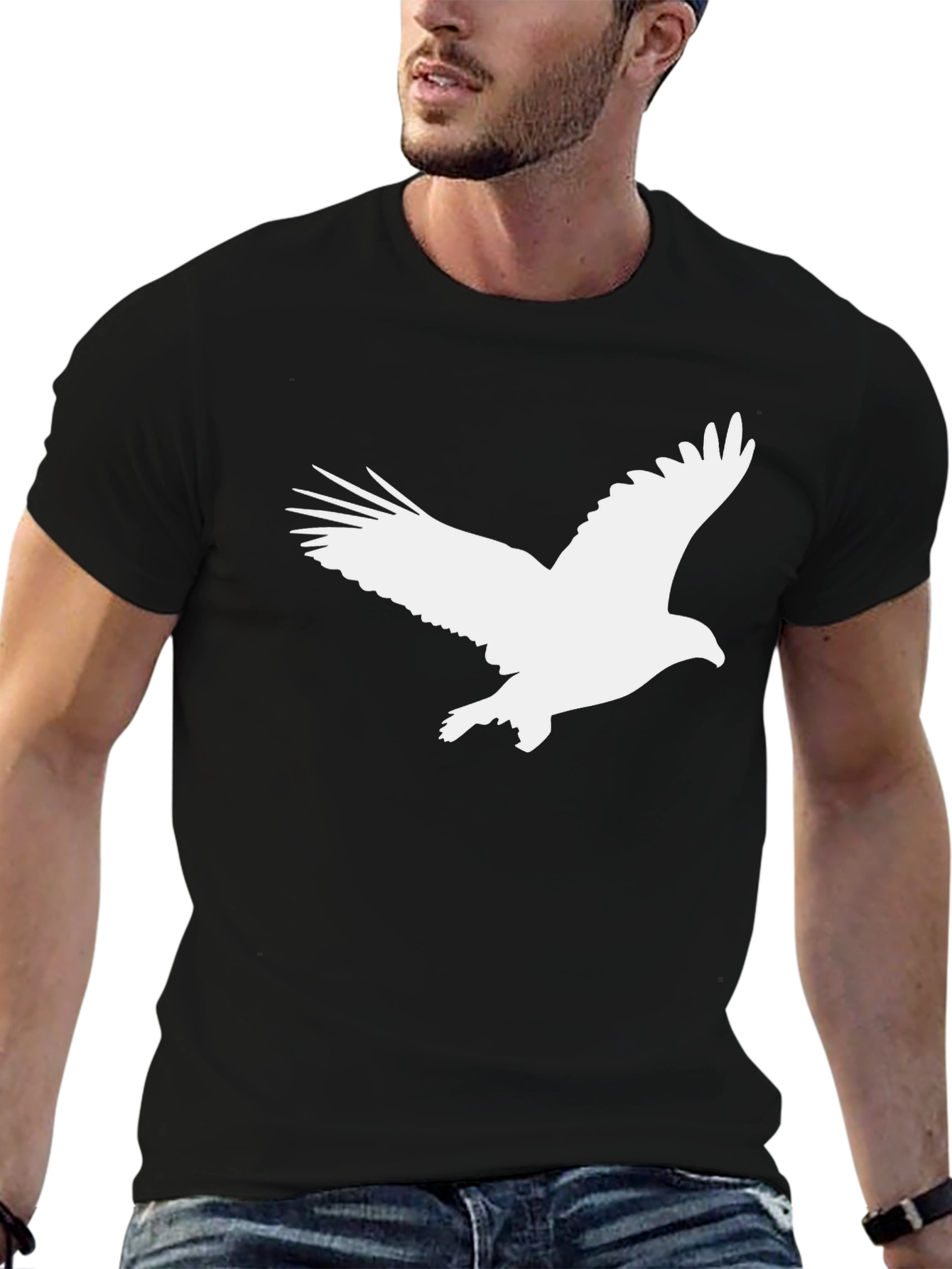 Eagle Graphic T-Shirt - Bold Bird Print Tee