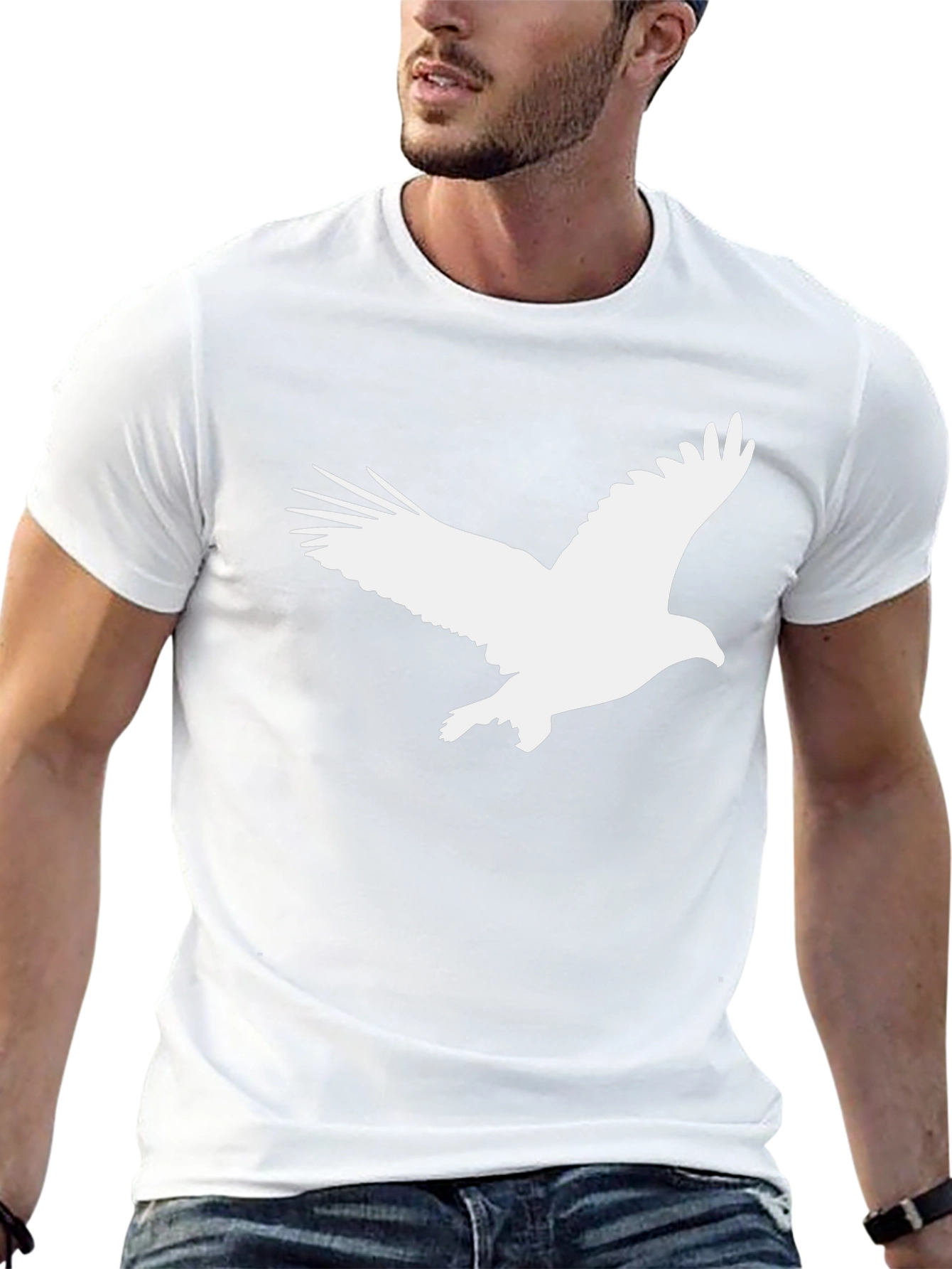 Eagle Graphic T-Shirt - Bold Bird Print Tee