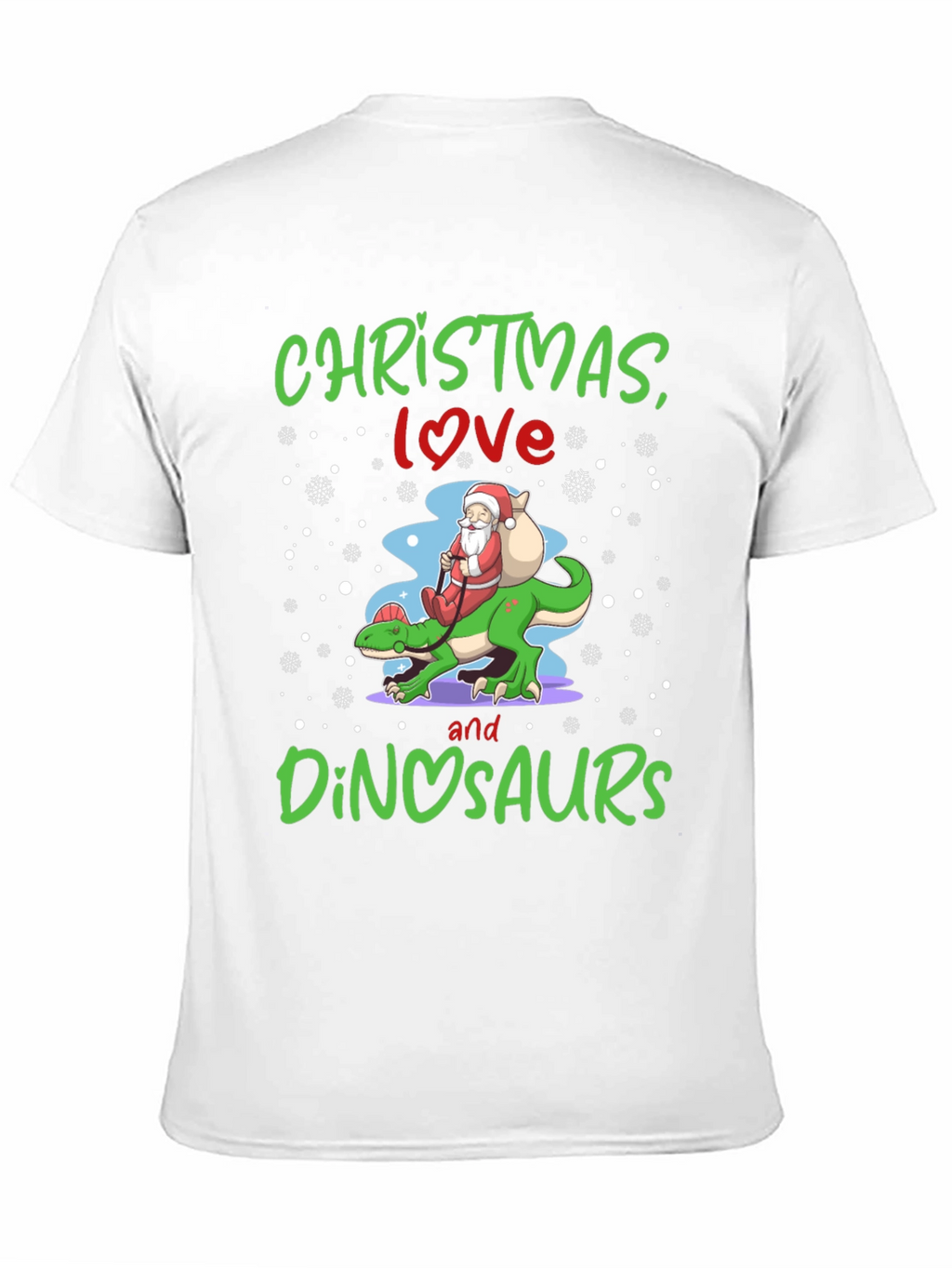 Christmas Love and Dinosaurs T-Shirt